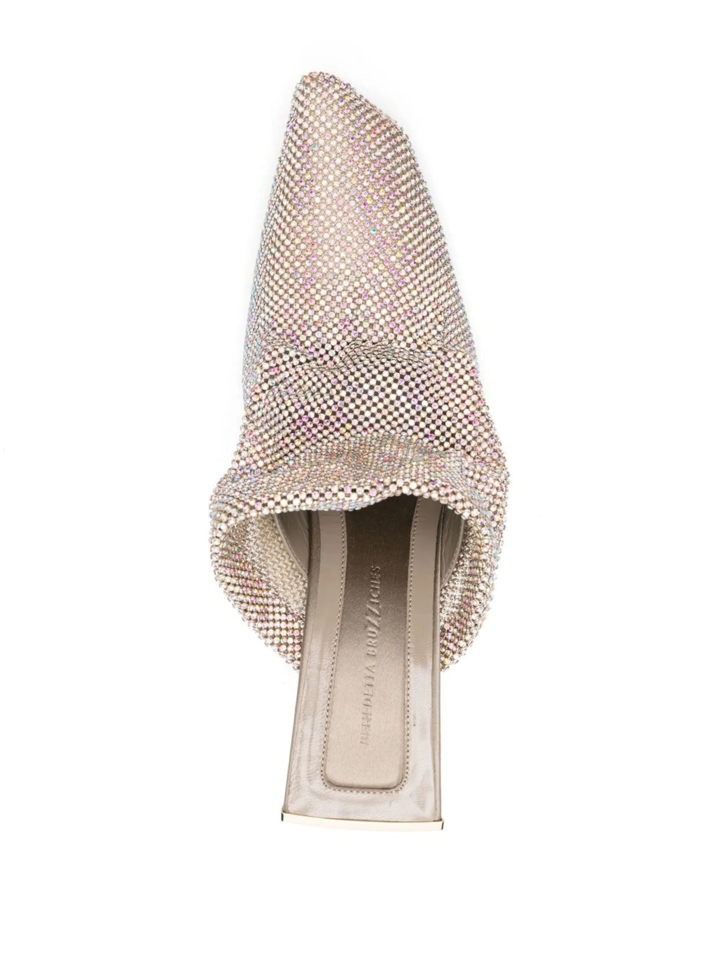 Goliarda 95mm crystal mesh mules