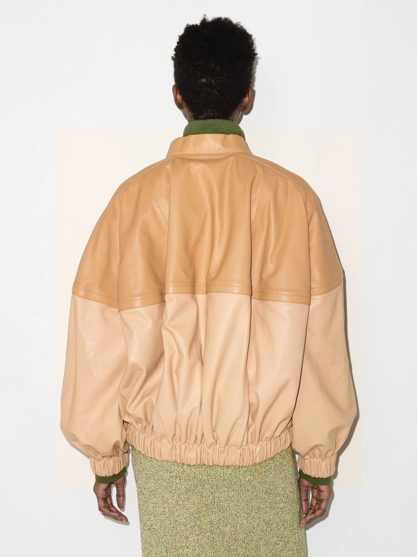 Anagram panelled bomber jacket