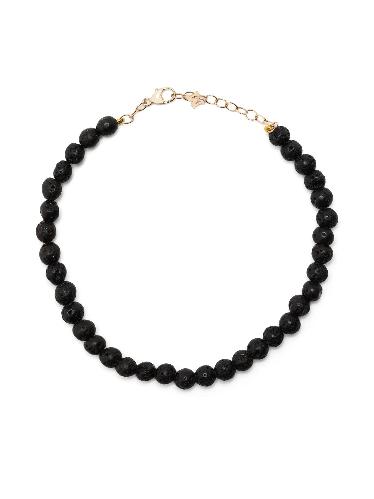 14kt yellow gold lava rock bracelet