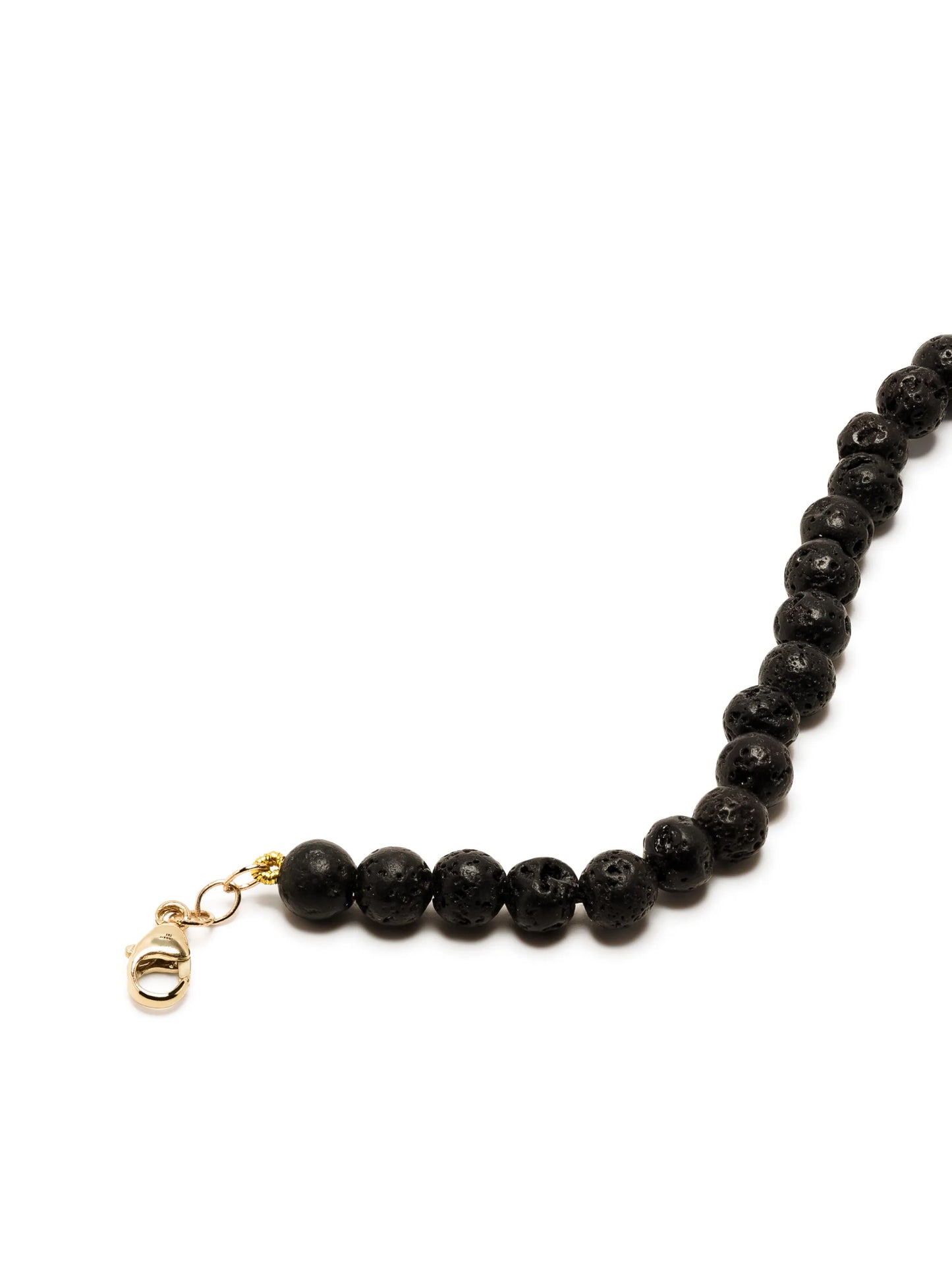 14kt yellow gold lava rock bracelet