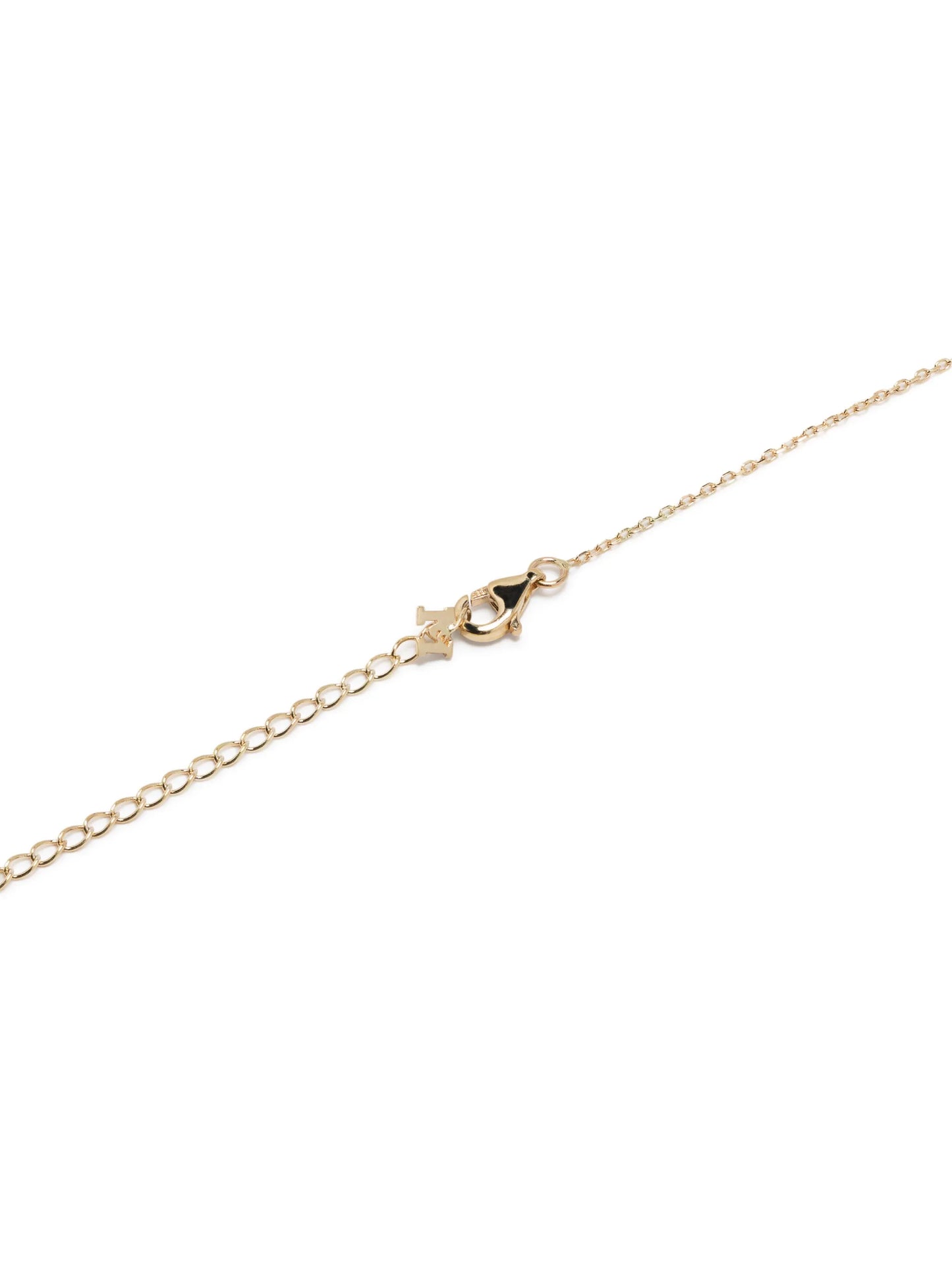 14kt yellow gold screw pendant necklace