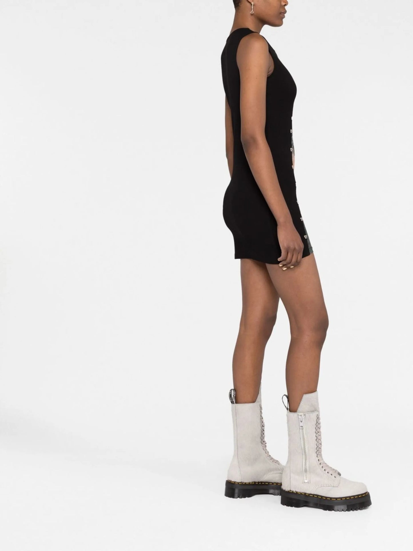 Terrarium semi-sheer panel dress