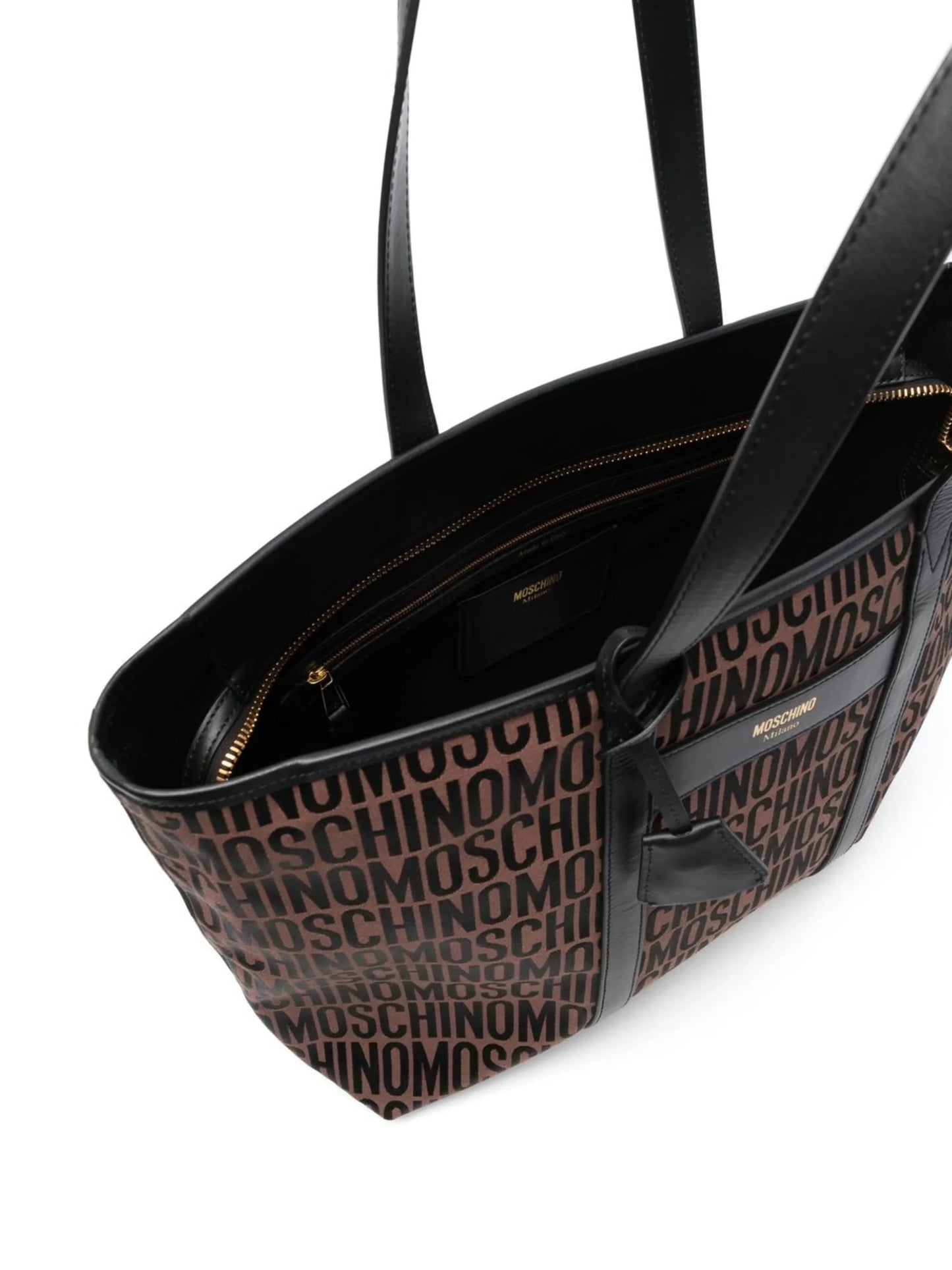 logo-print tote bag