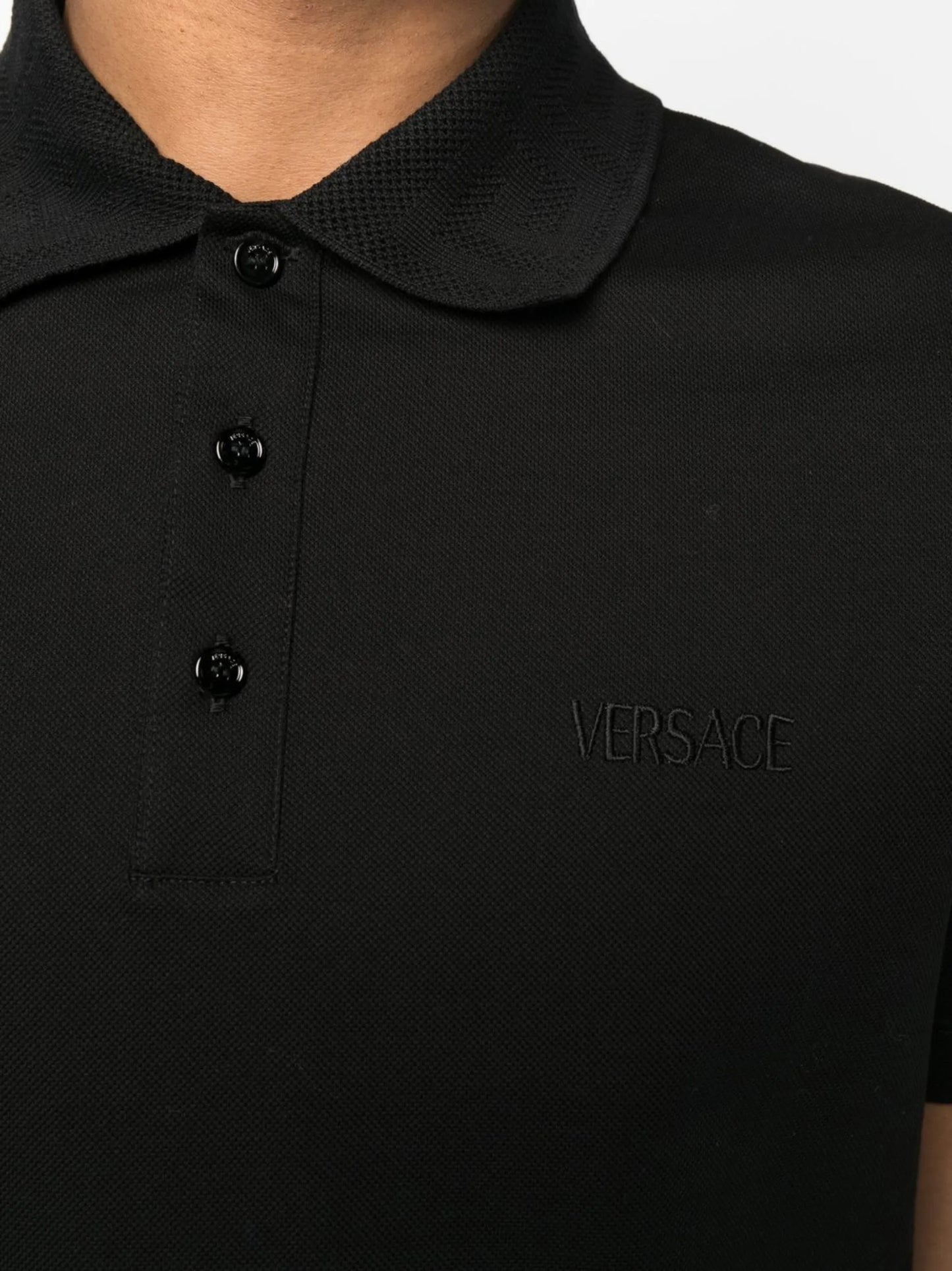 logo-embroidered polo shirt