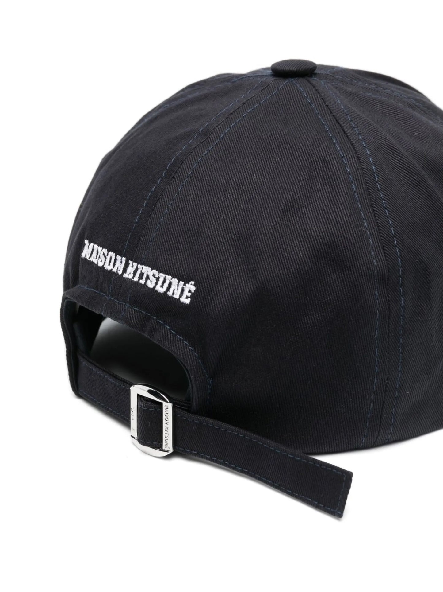 embroidered-motif cotton cap