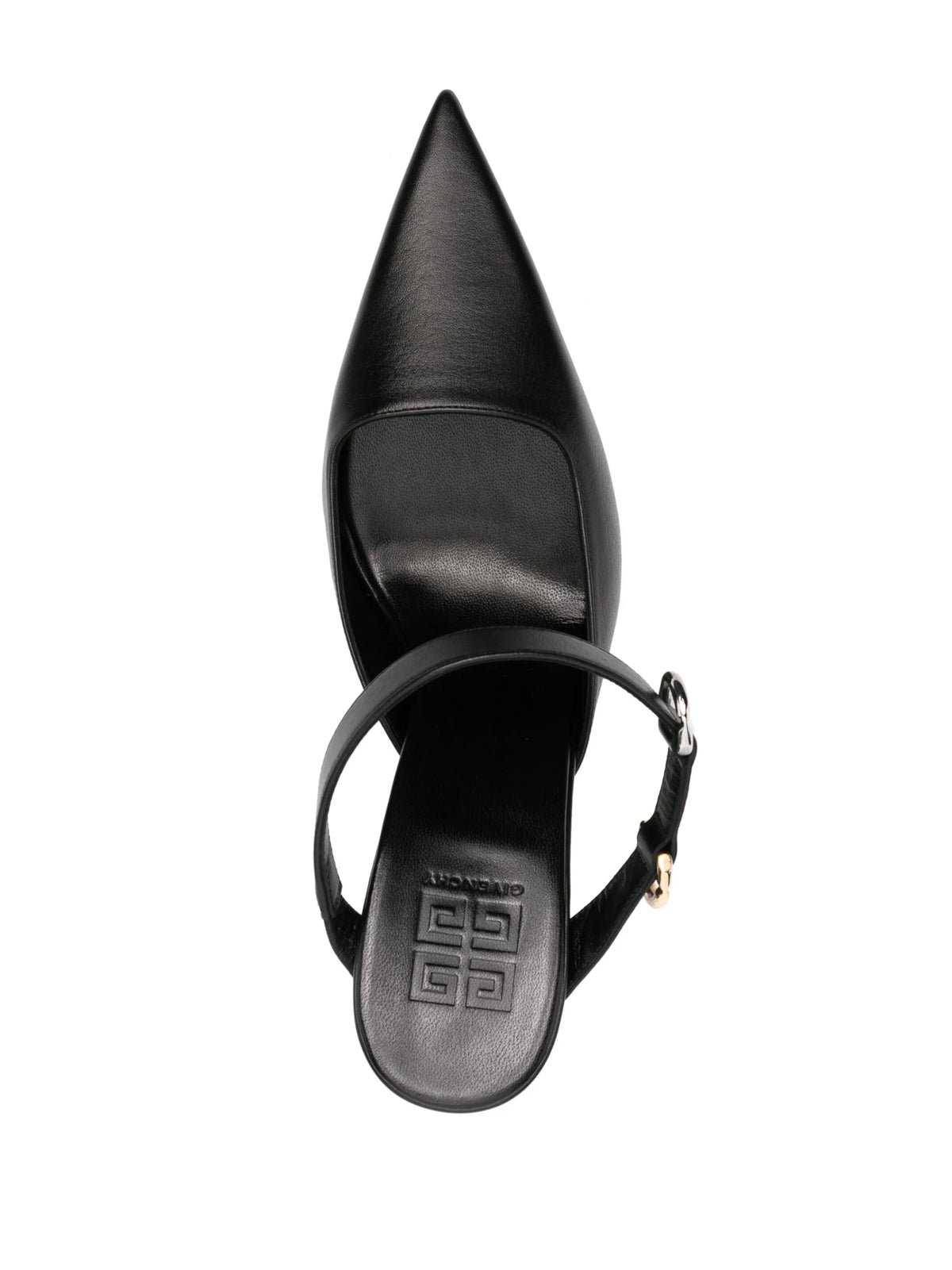 110mm pointed-toe leather mules