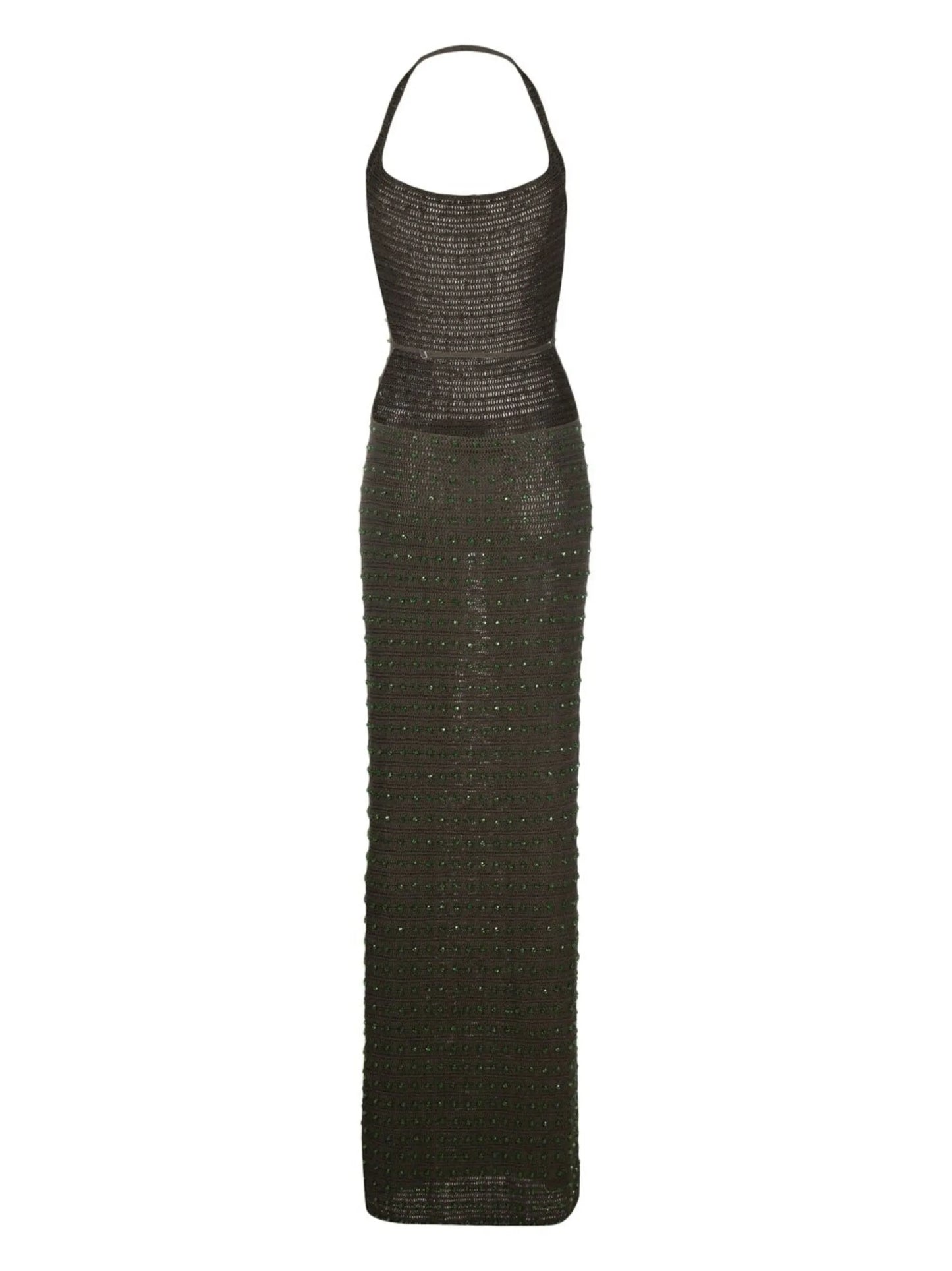 Erzu crochet crystal maxi dress