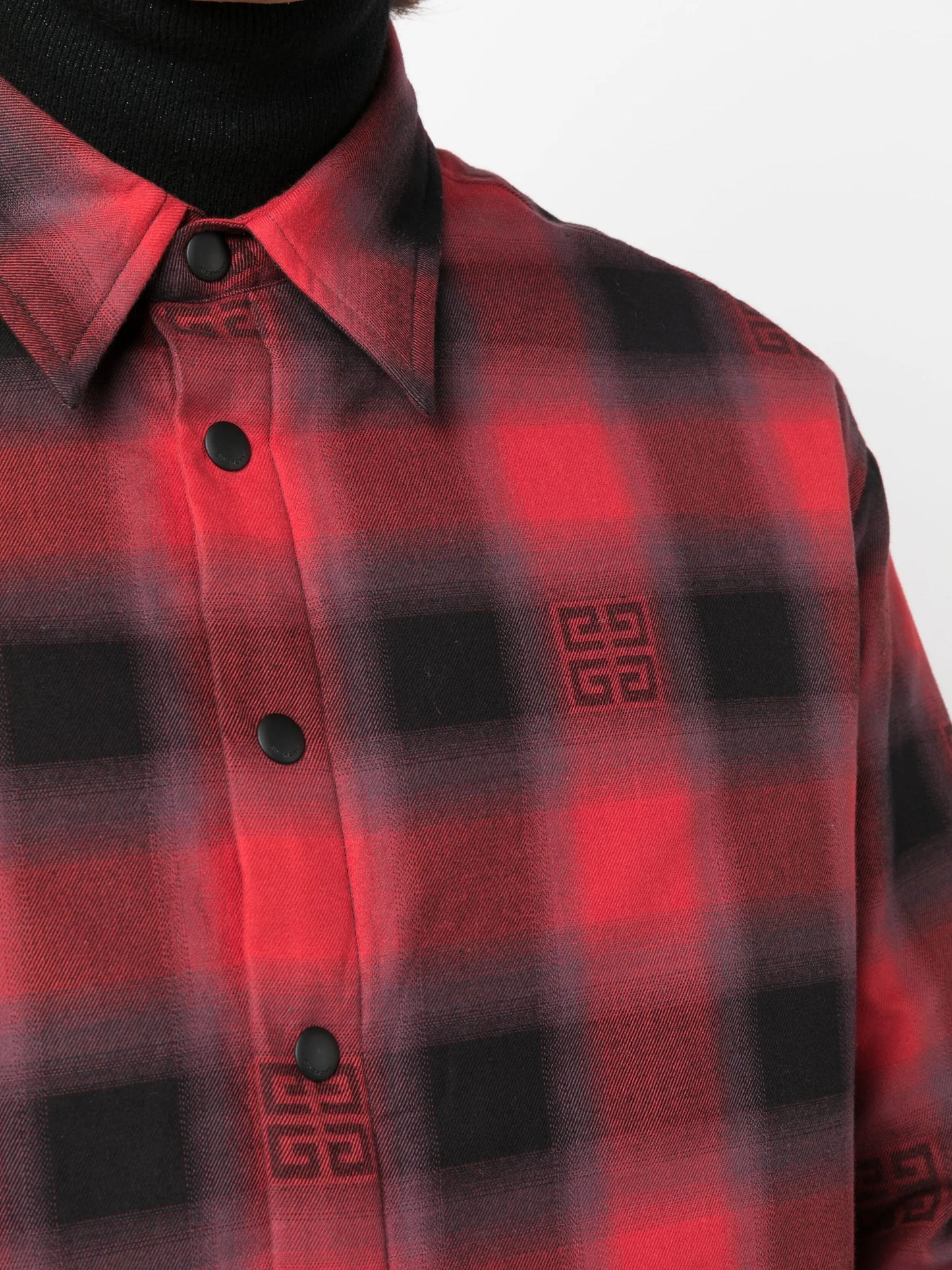 4G check-print padded shirt