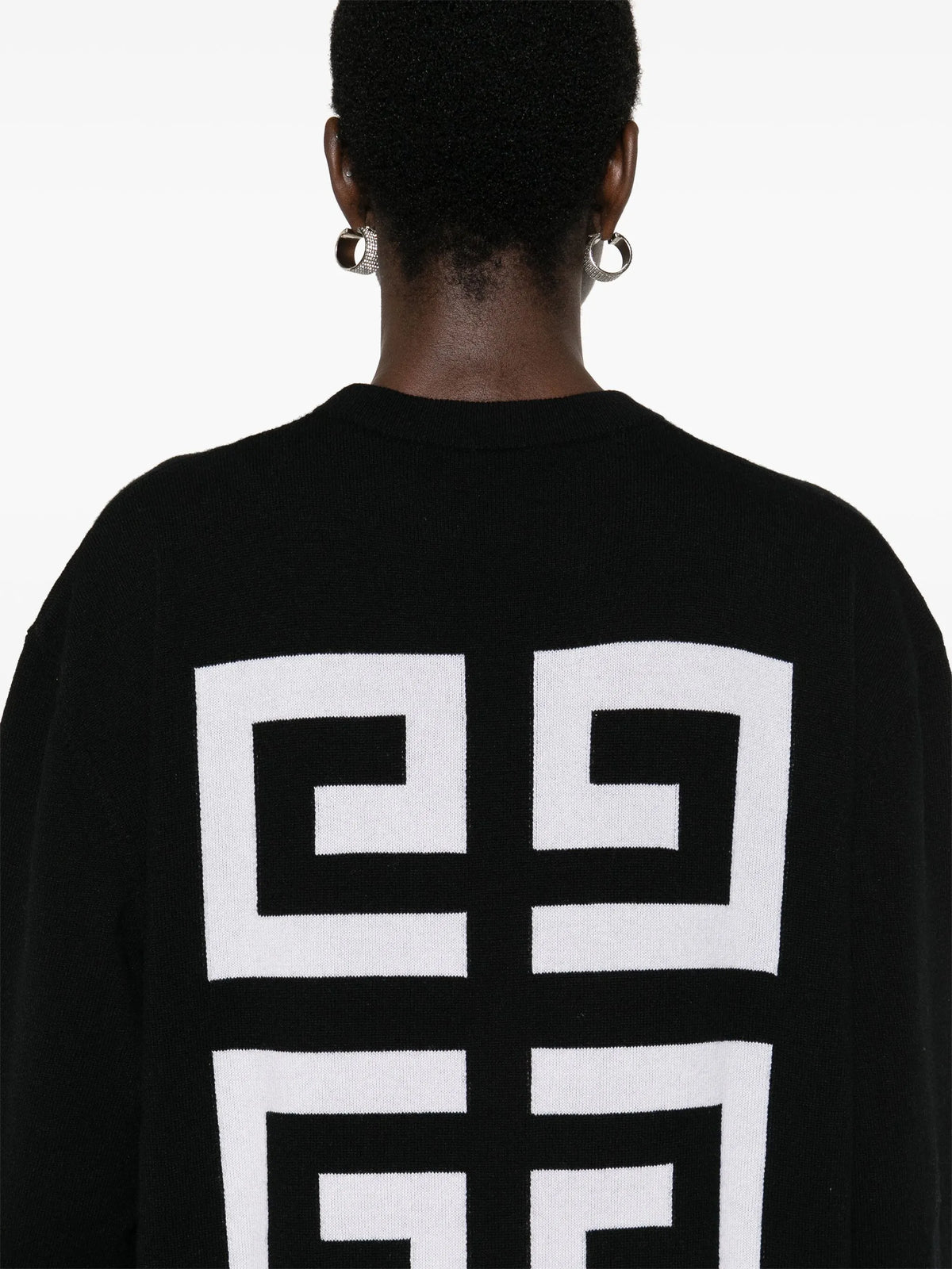 logo-intarsia sweater