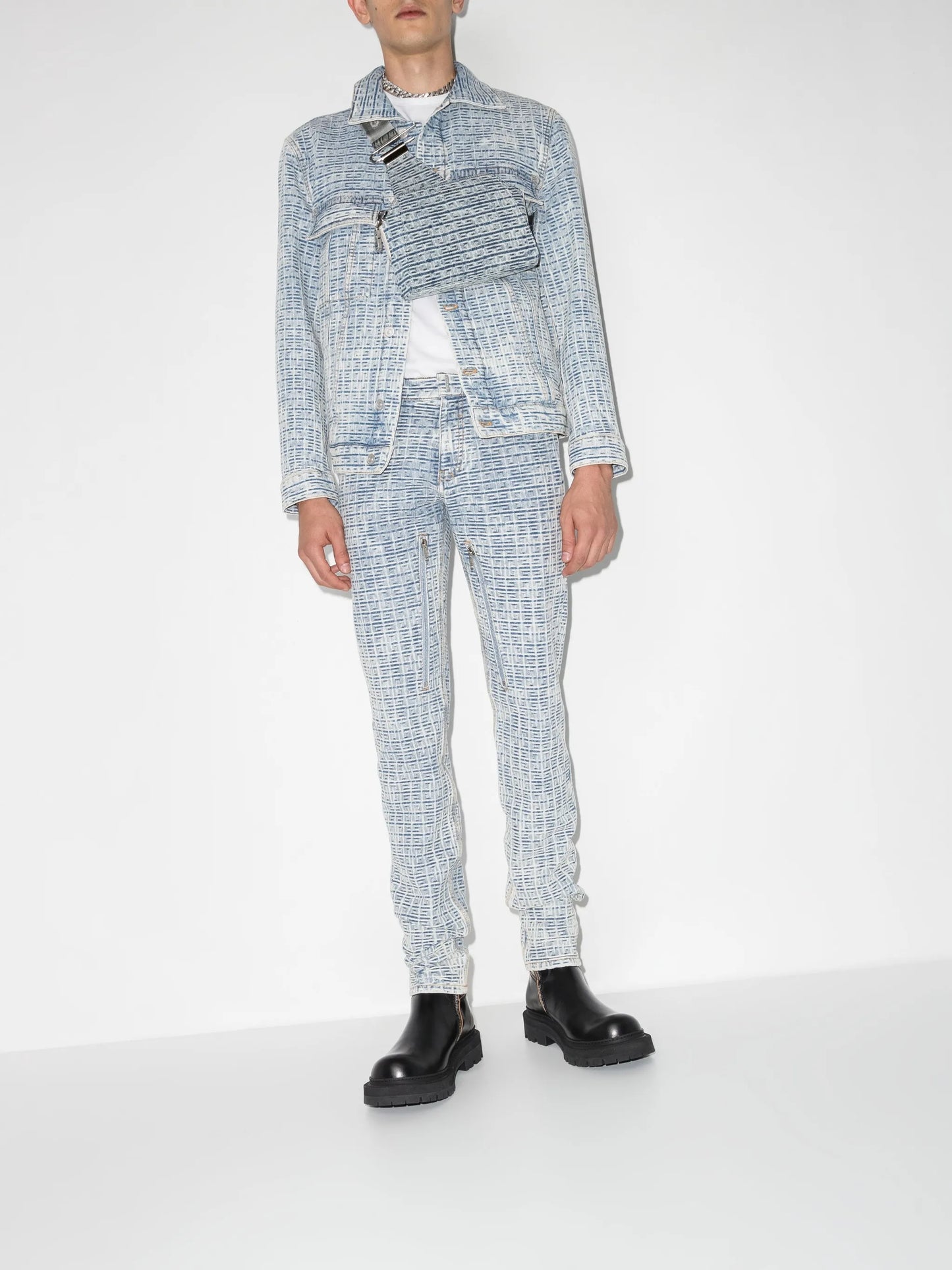 all-over 4G print trousers