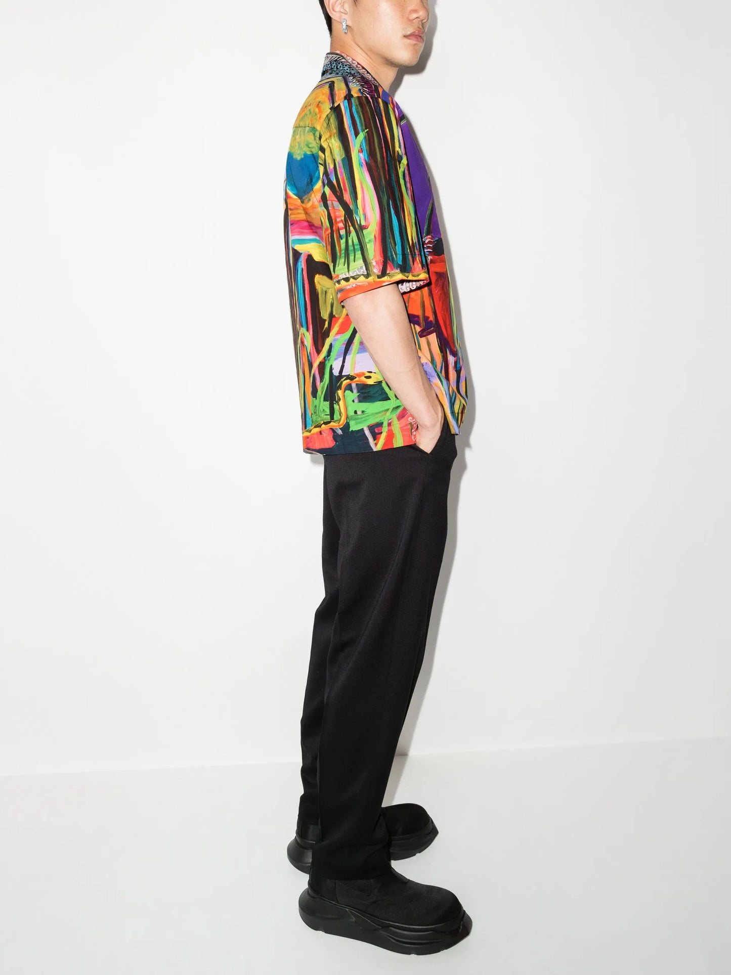 x John Smith printed short-sleeve shirt