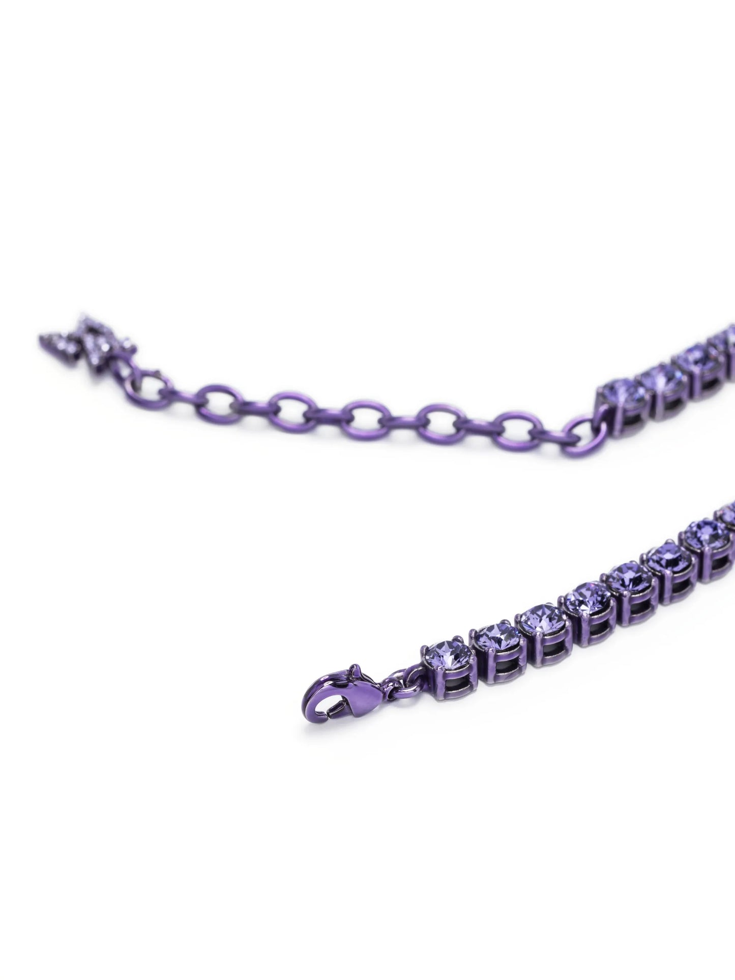 crystal tennis necklace