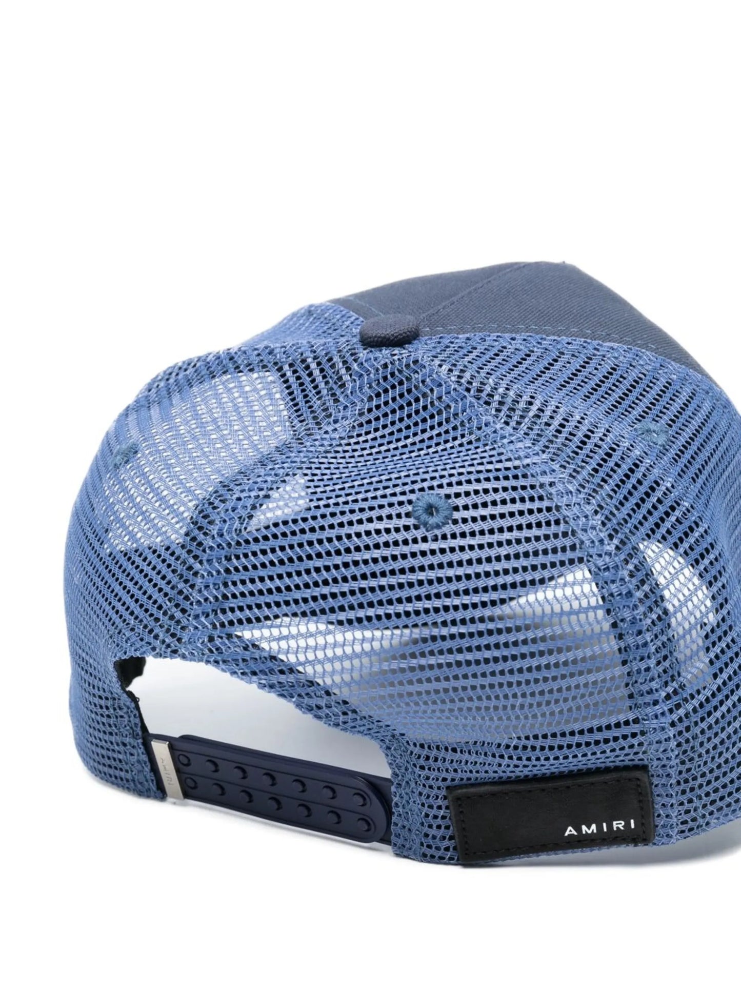 embroidered-logo mesh-panel cap