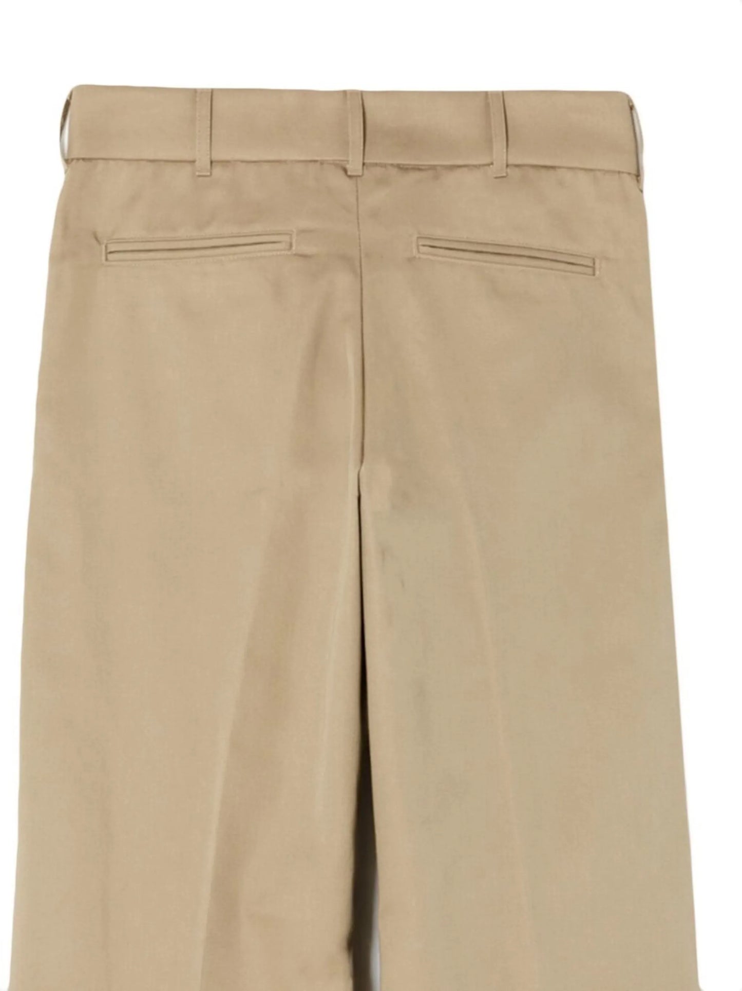 wide leg low-rise trousers
