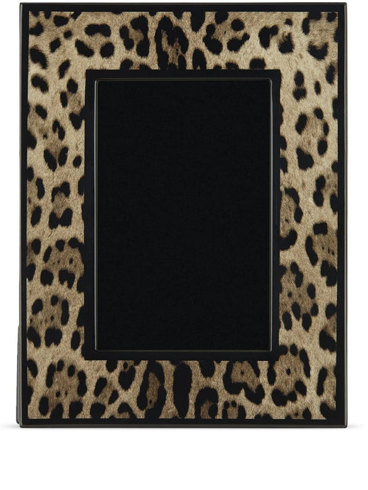 leopard-print photo frame