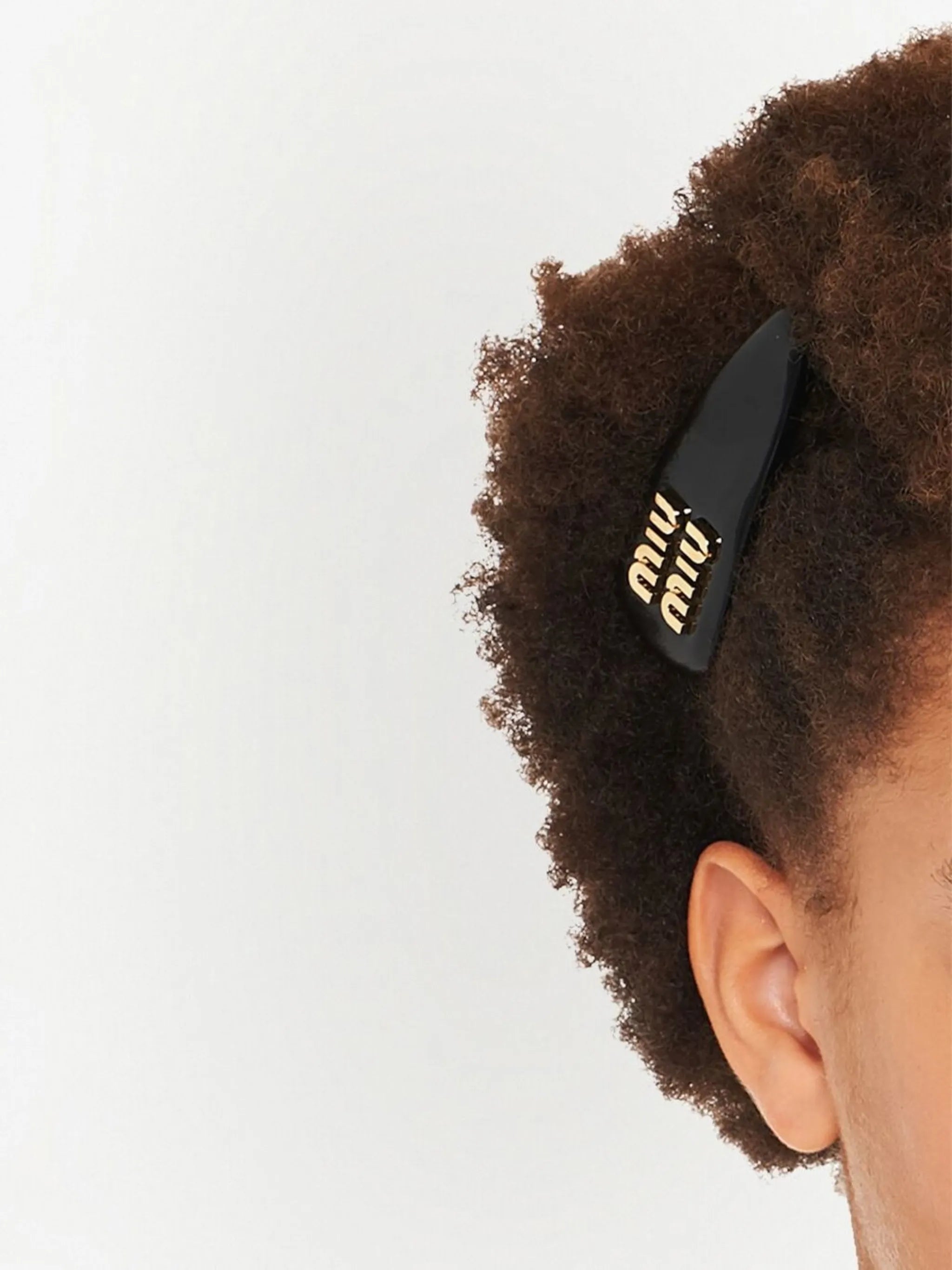 patent-leather hair clip