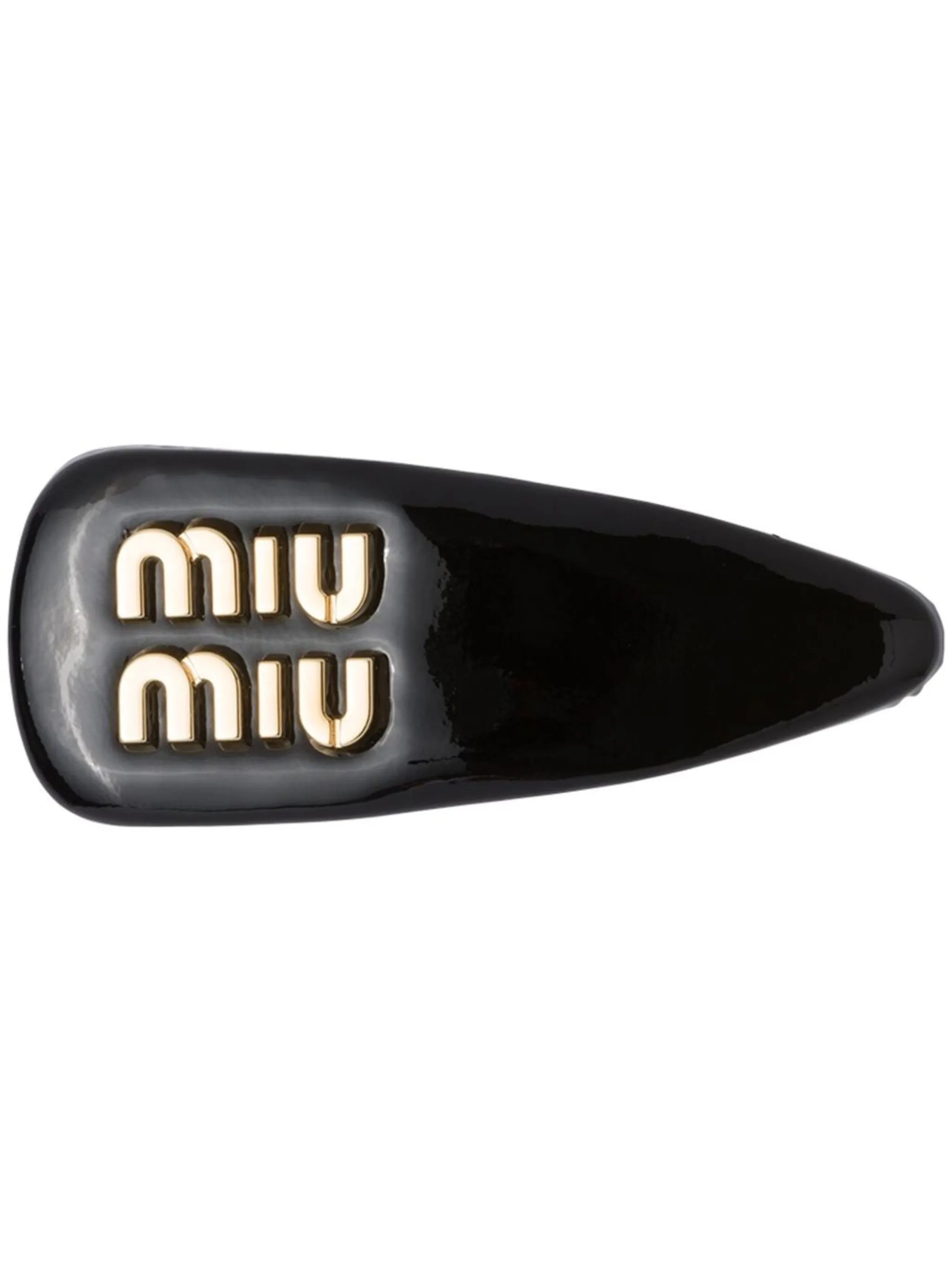 patent-leather hair clip