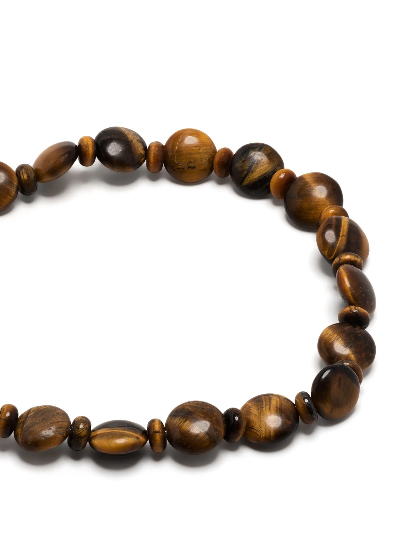 14kt yellow gold Scarab tiger eye beaded bracelet