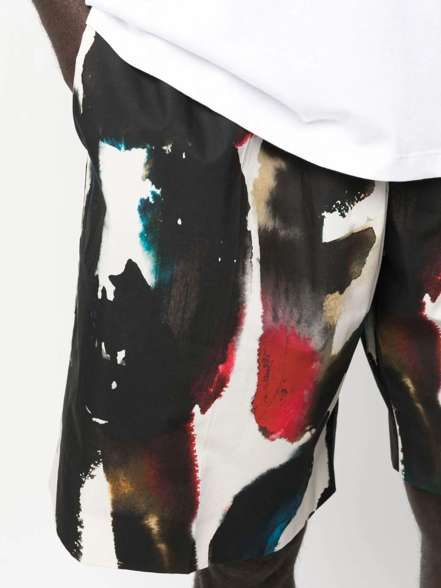 logo-print straight-leg shorts