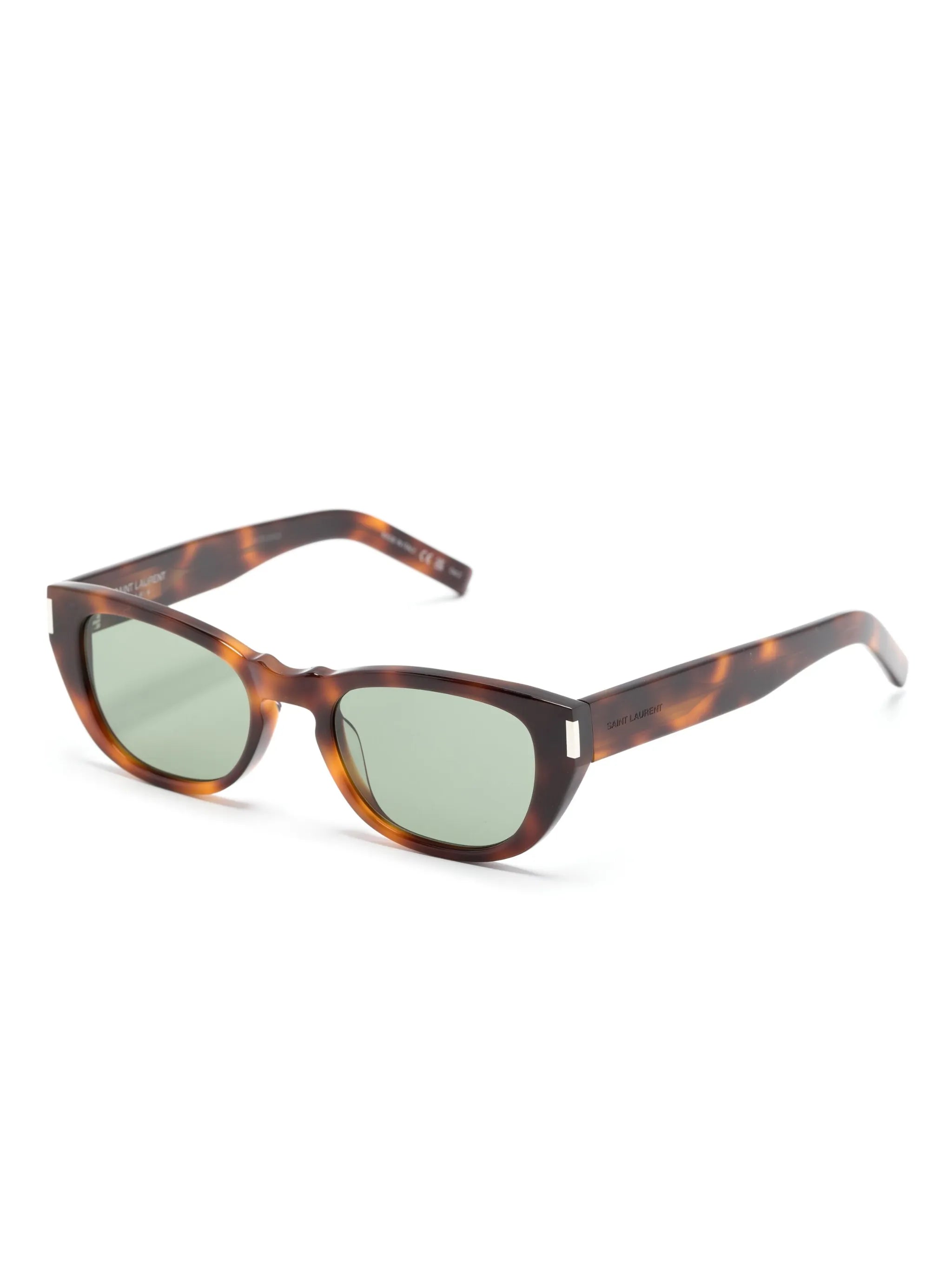 tortoiseshell-effect square sunglasses