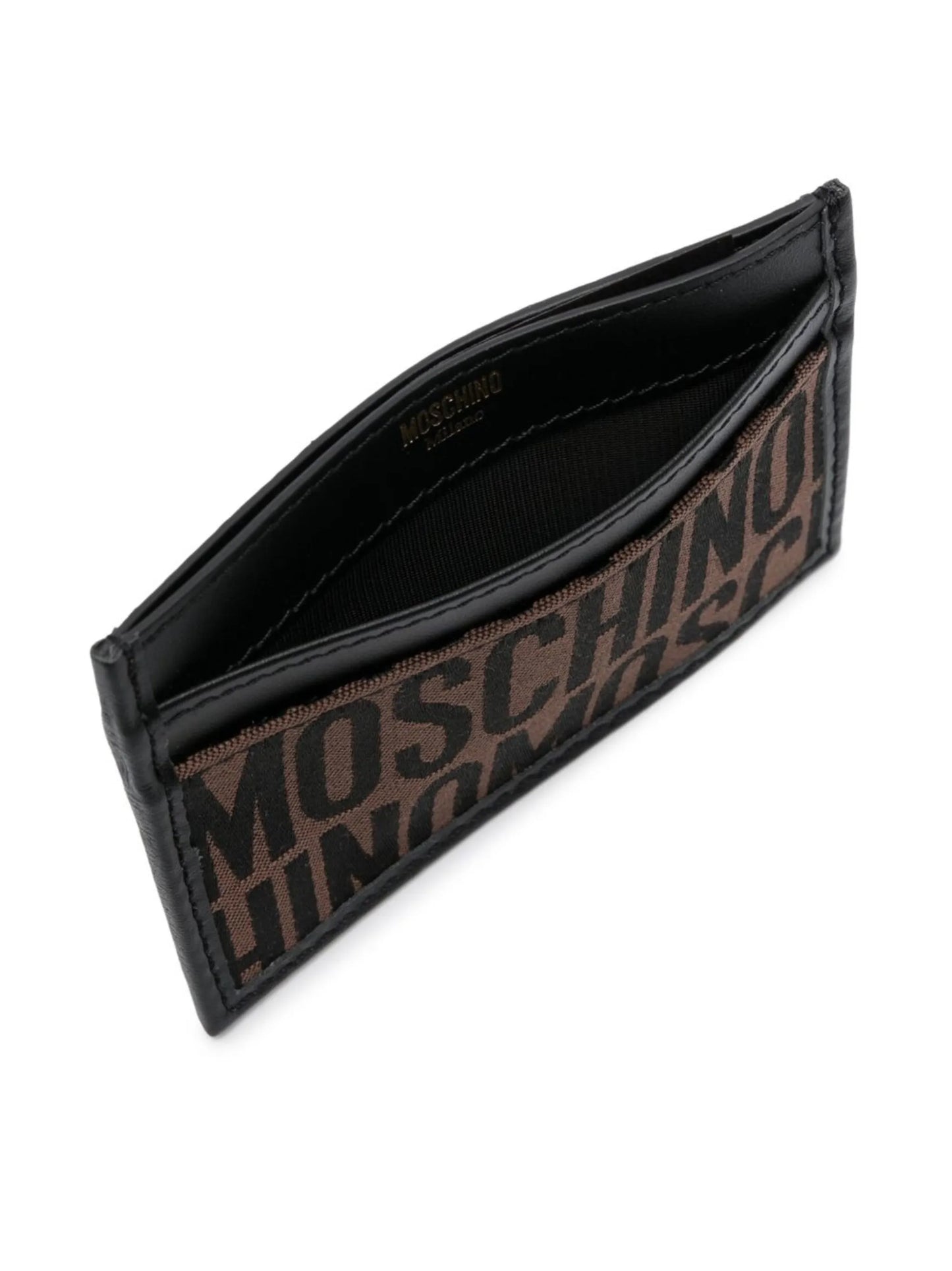 monogram logo stamp cardholder