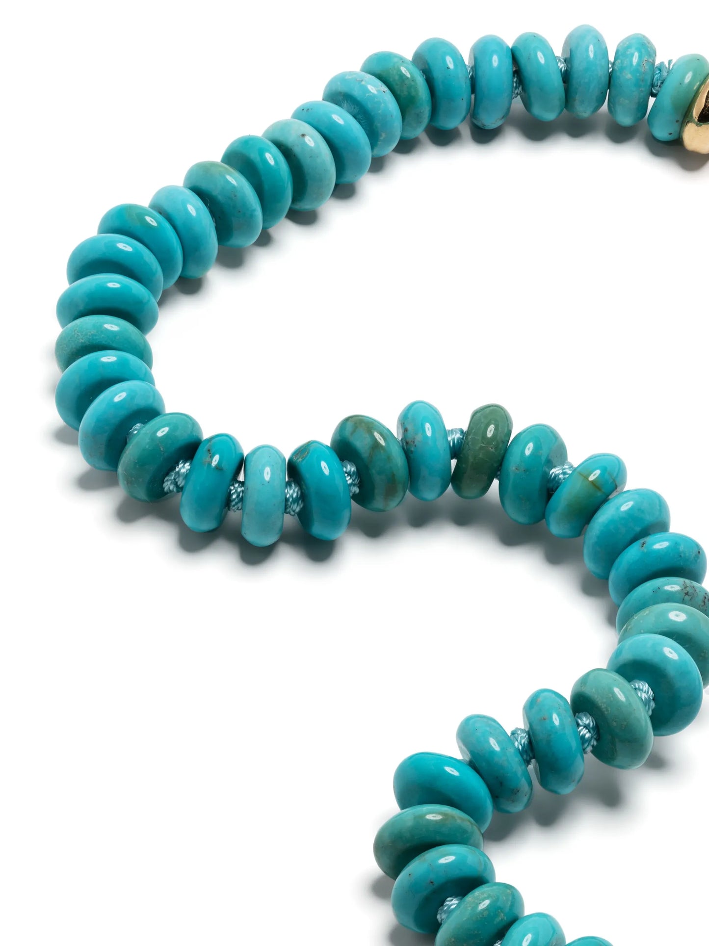 18kt yellow gold turquoise necklace