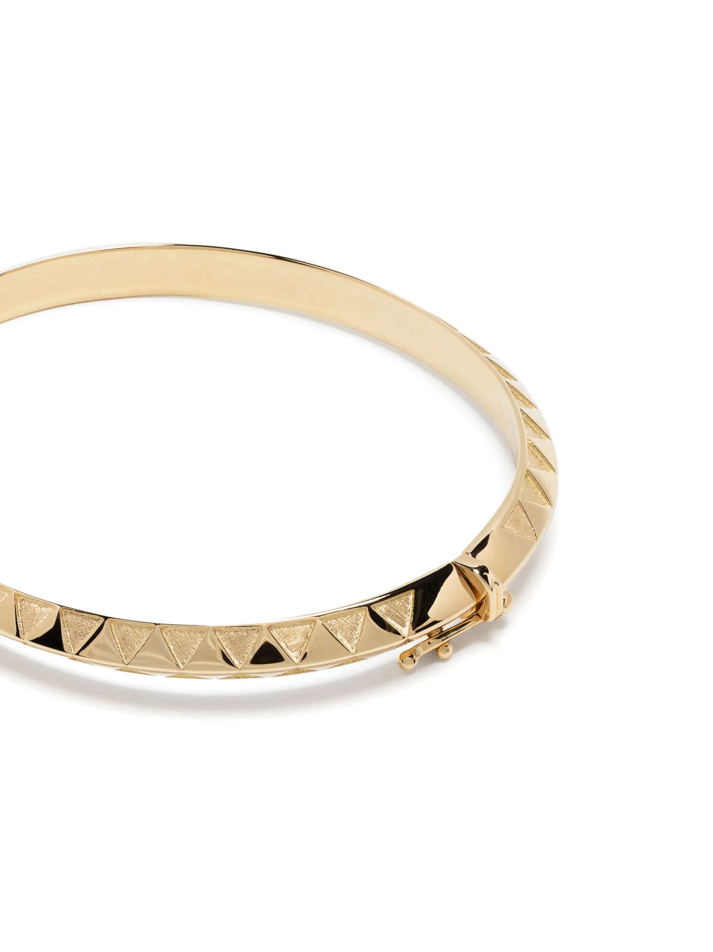 18kt yellow gold Knife Edge bangle