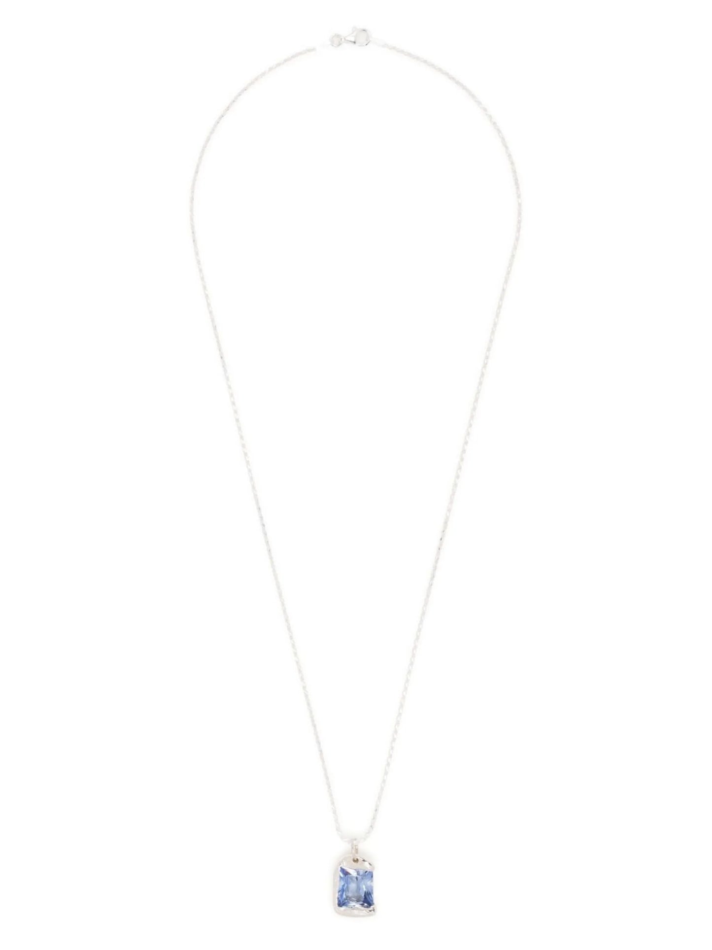 The Rose blue sapphire pendant