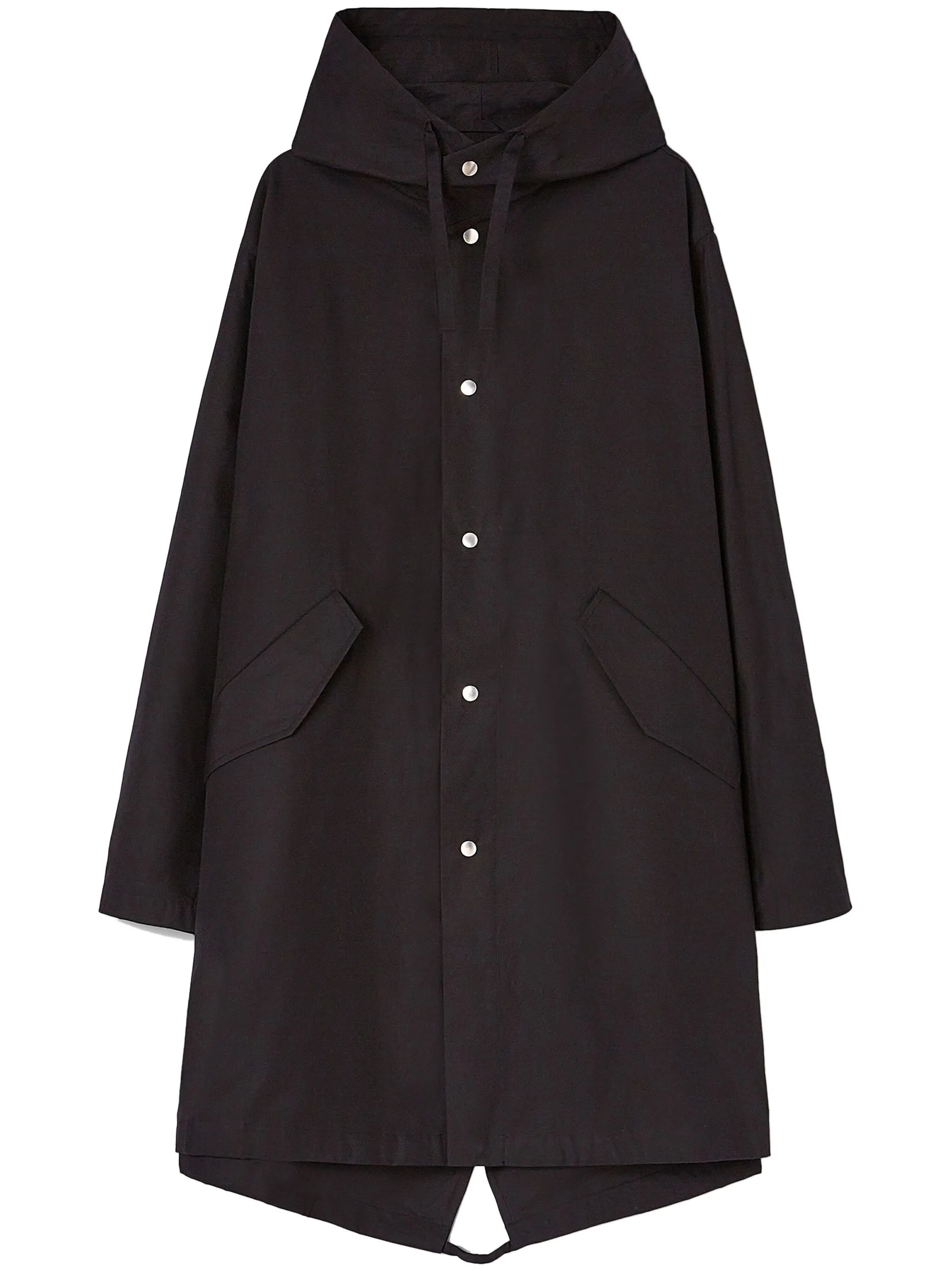 logo-print hooded parka