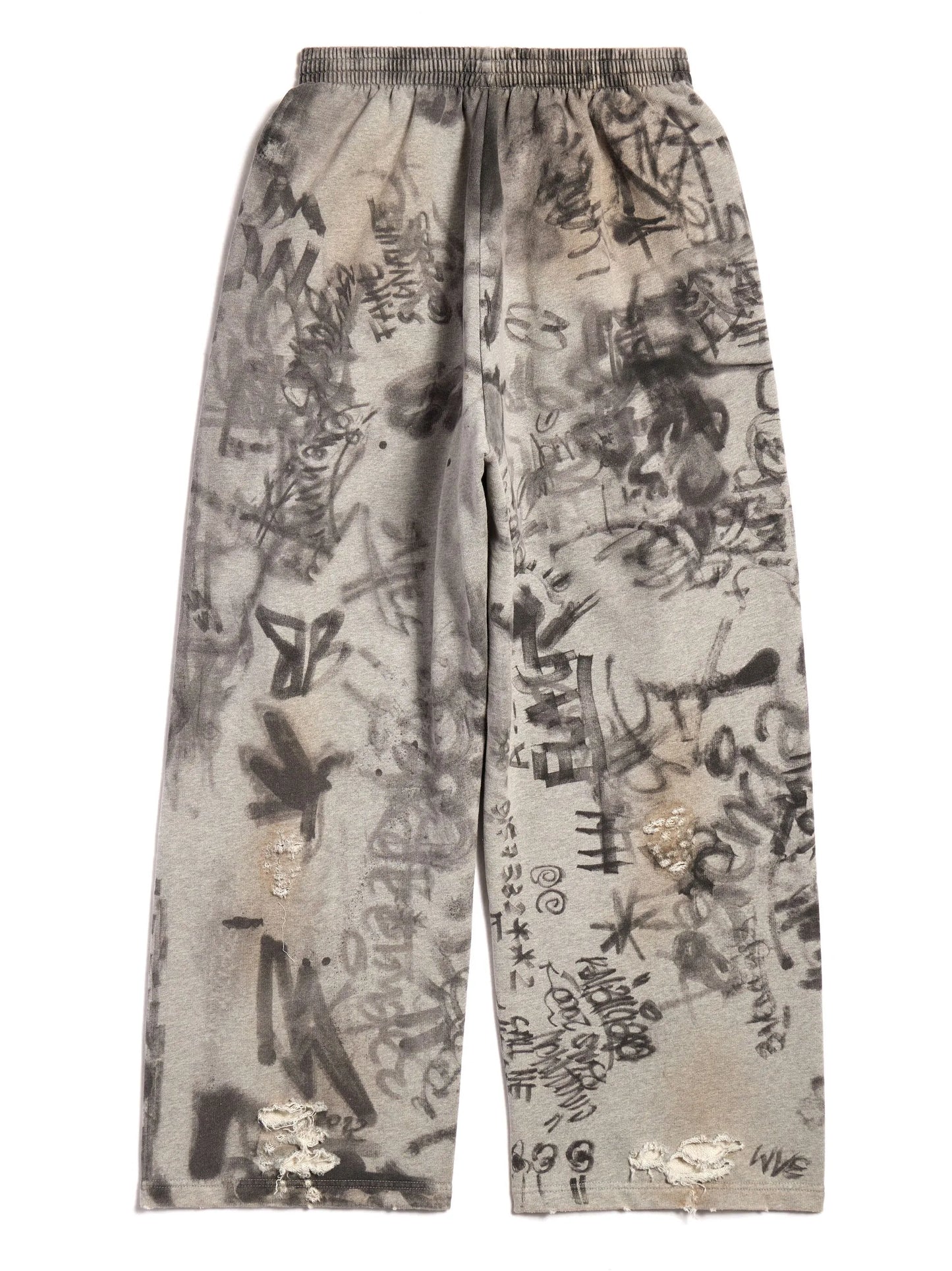Graffiti Crest cotton track pants