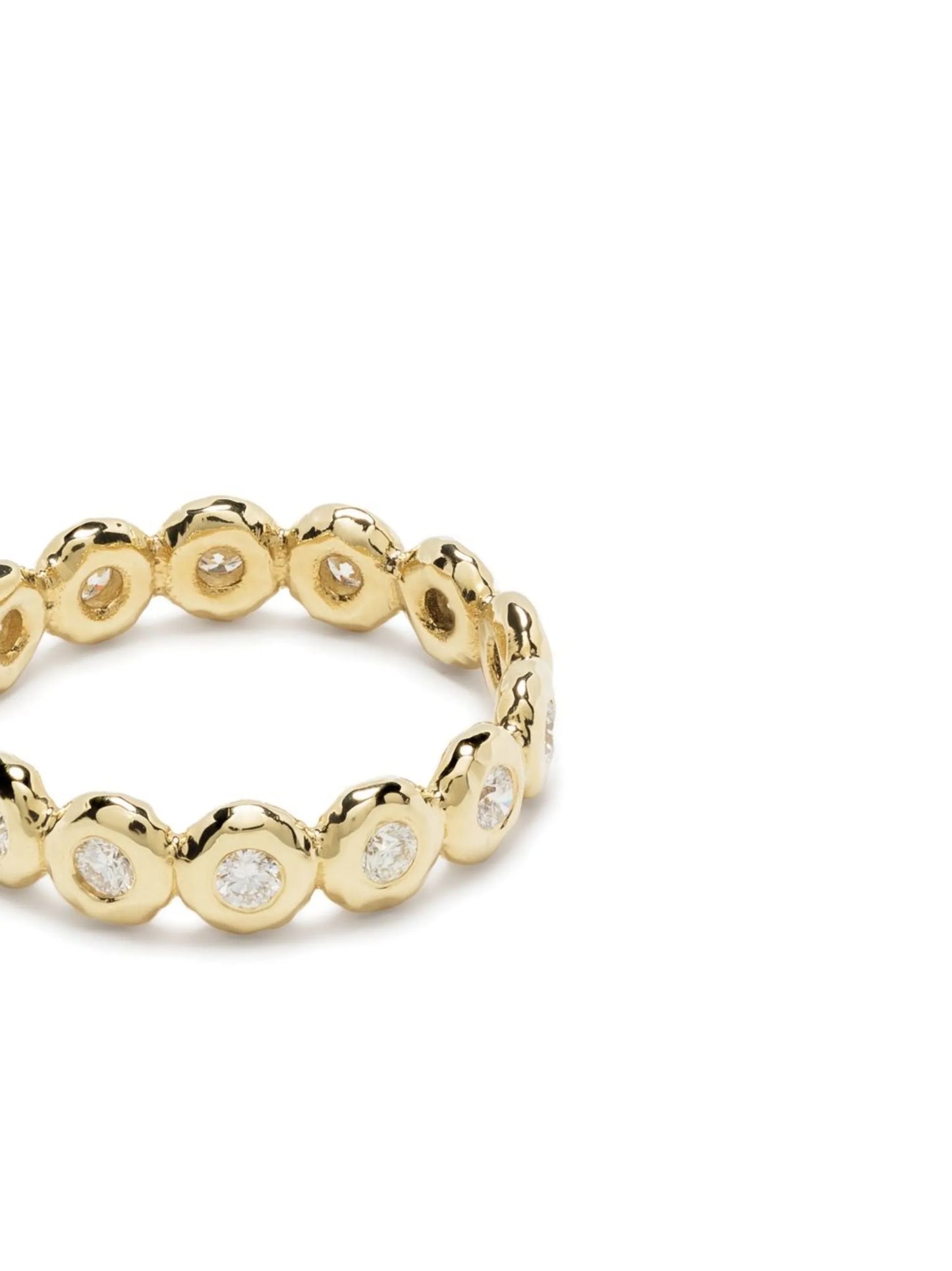 18kt yellow gold diamond eternity ring
