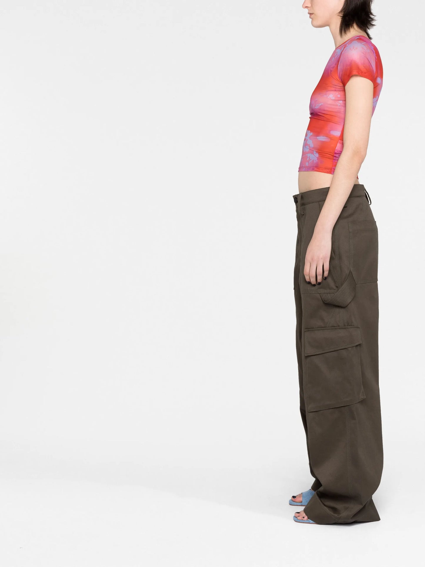abstract print T-shirt