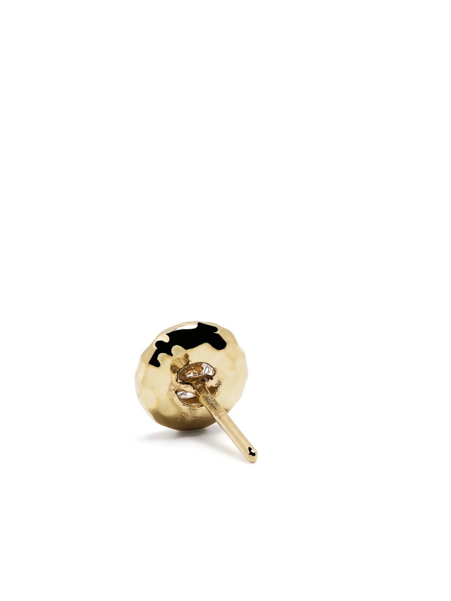 18kt yellow gold diamond stud earring