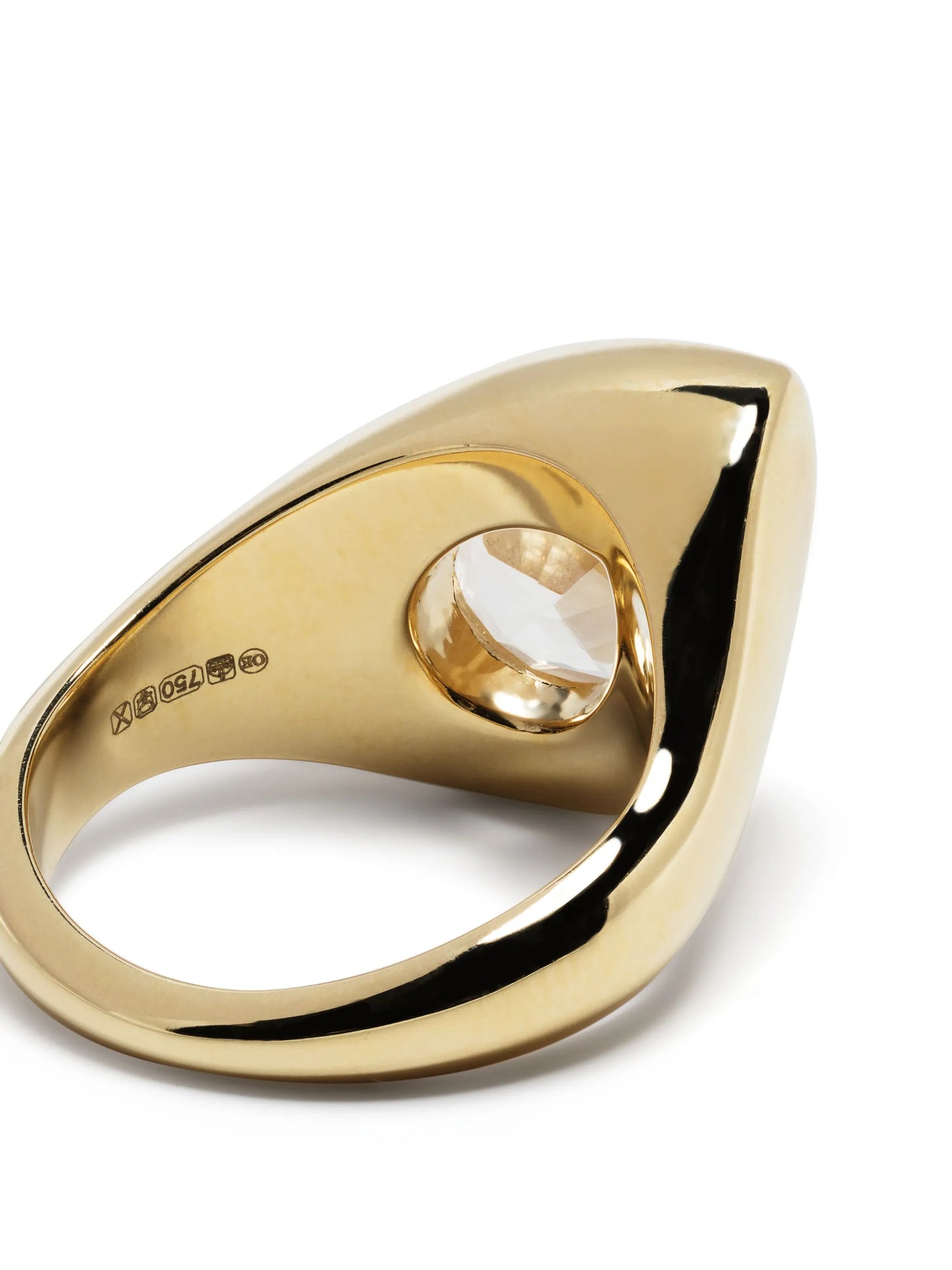 18kt yellow gold Aura topaz ring
