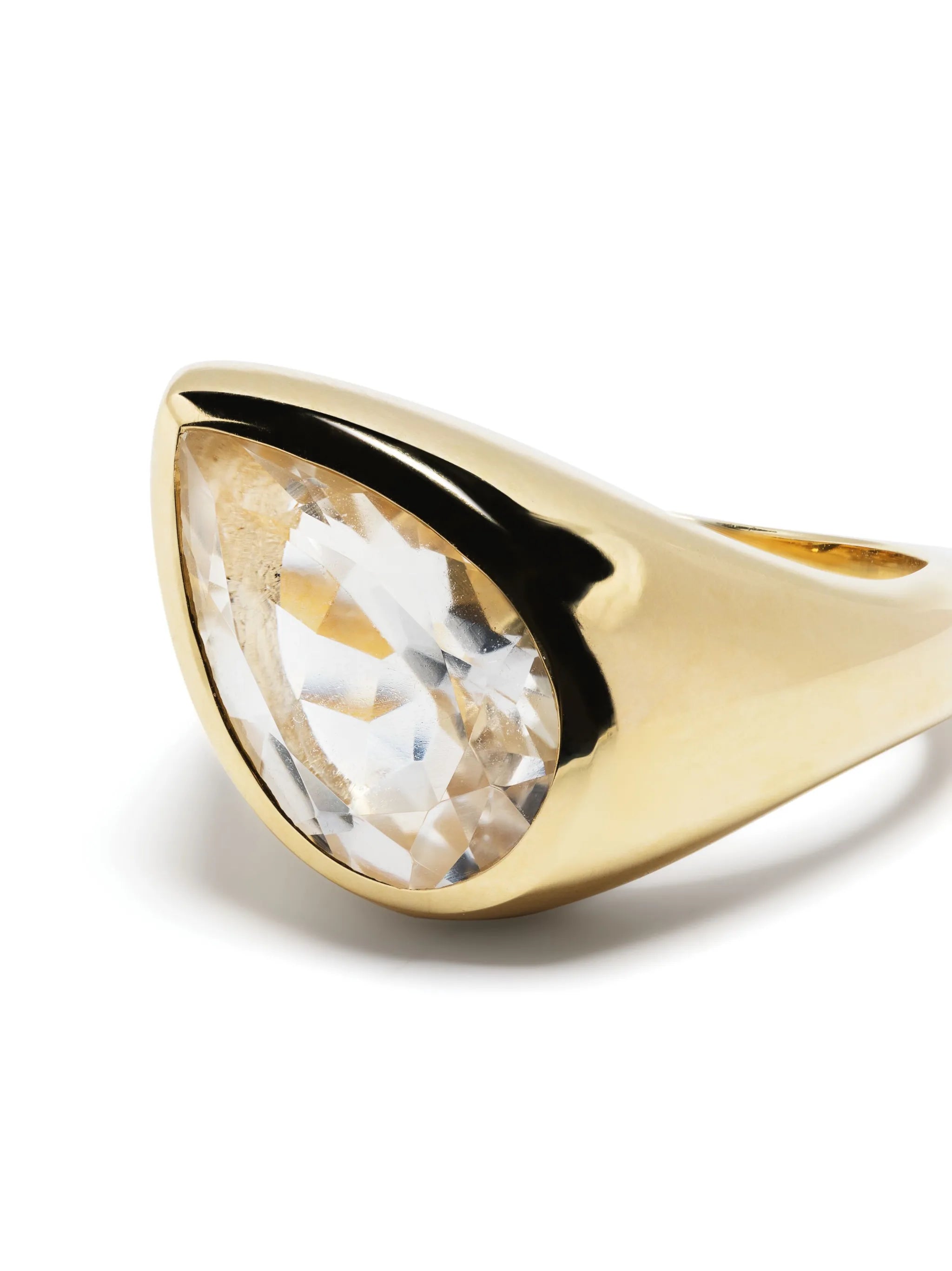 18kt yellow gold Aura topaz ring