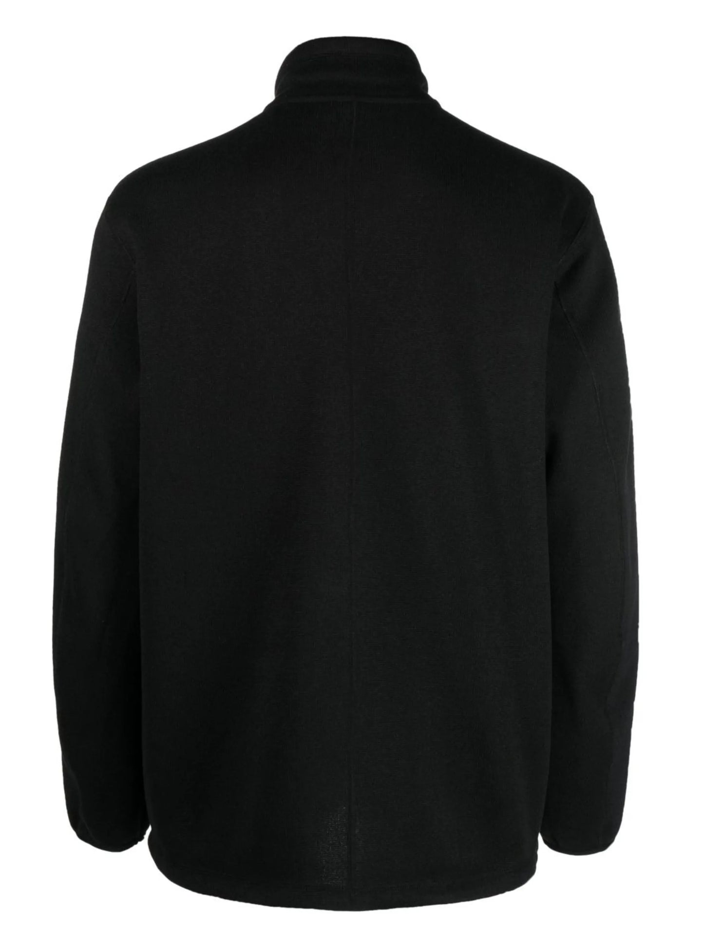chest logo-patch zipped jacket