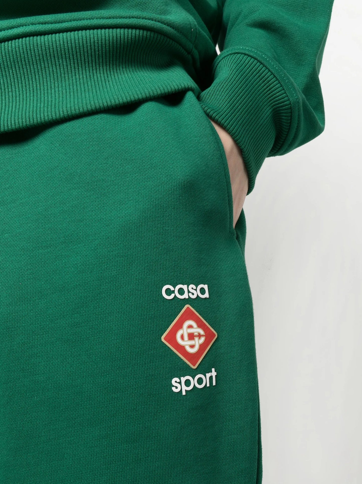 logo-print cotton track pants