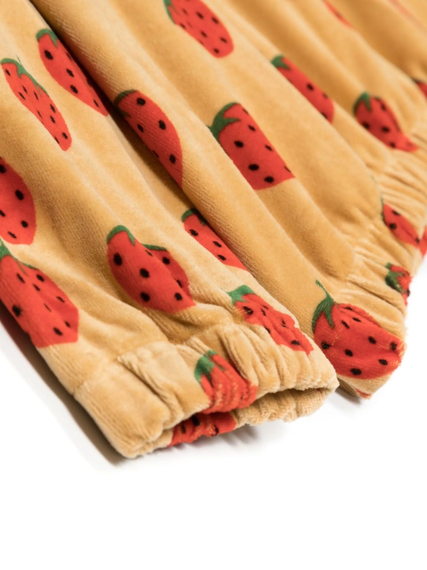 organic-cotton strawberry-print sweatshirt