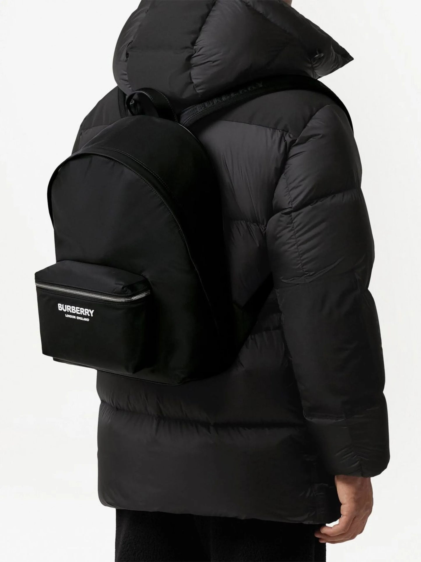 logo-print zip-around backpack