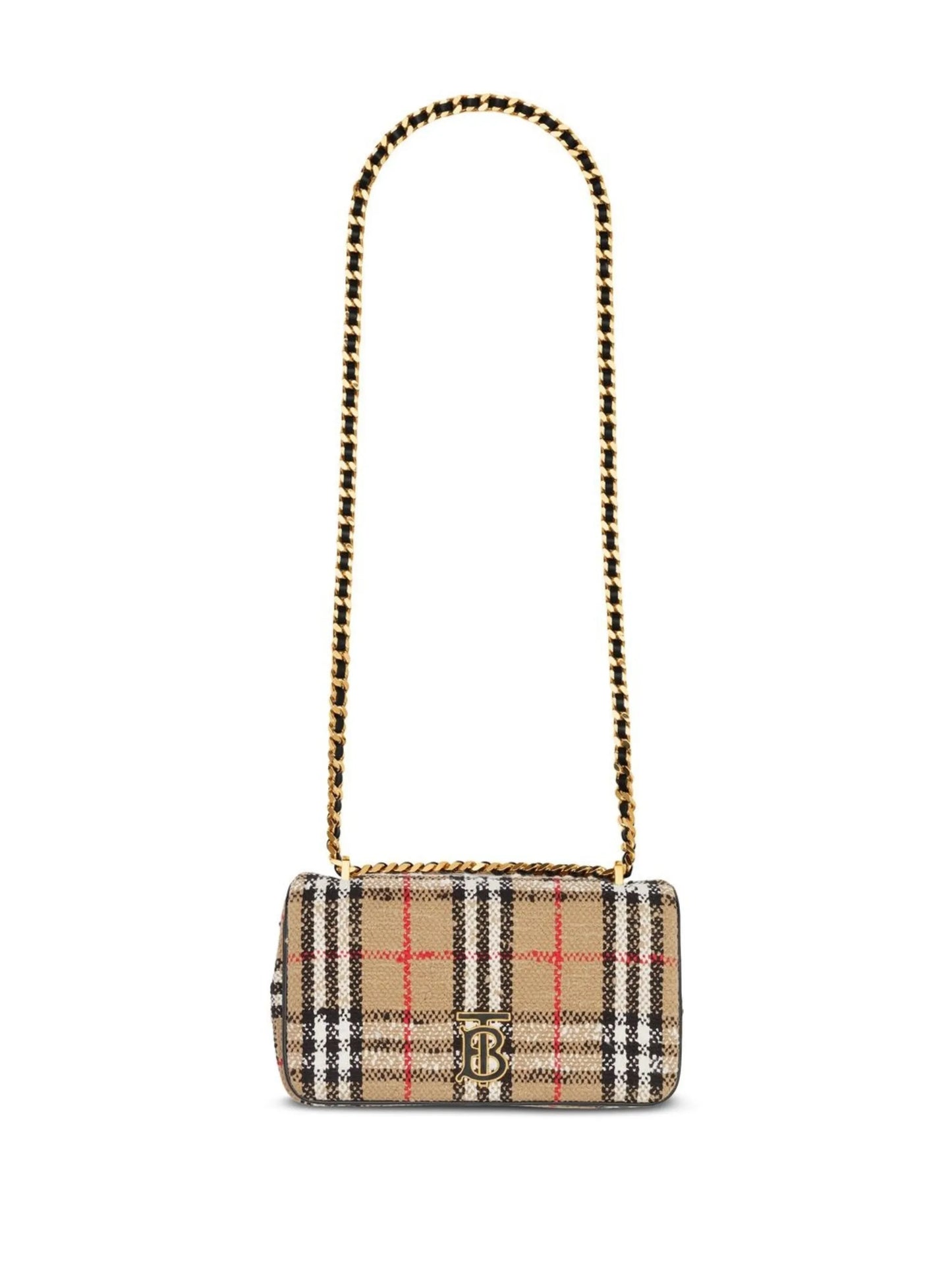 Lola Vintage-check bouclé shoulder bag