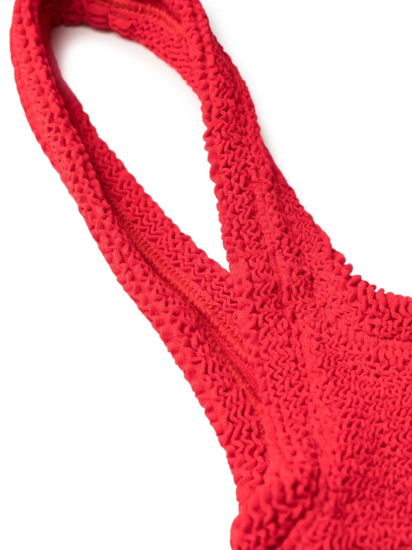 Xandra crinkled-effect bikini set