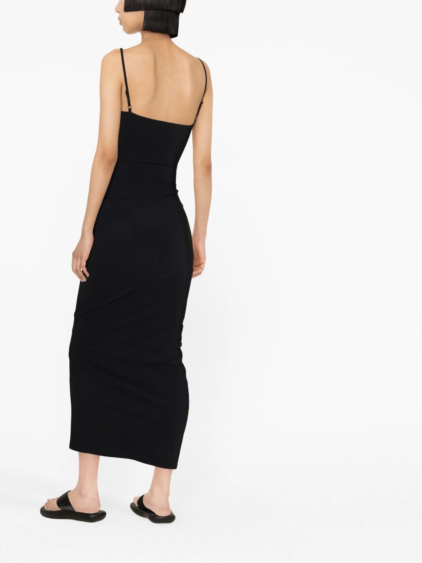 Orbit-pierced midi dress