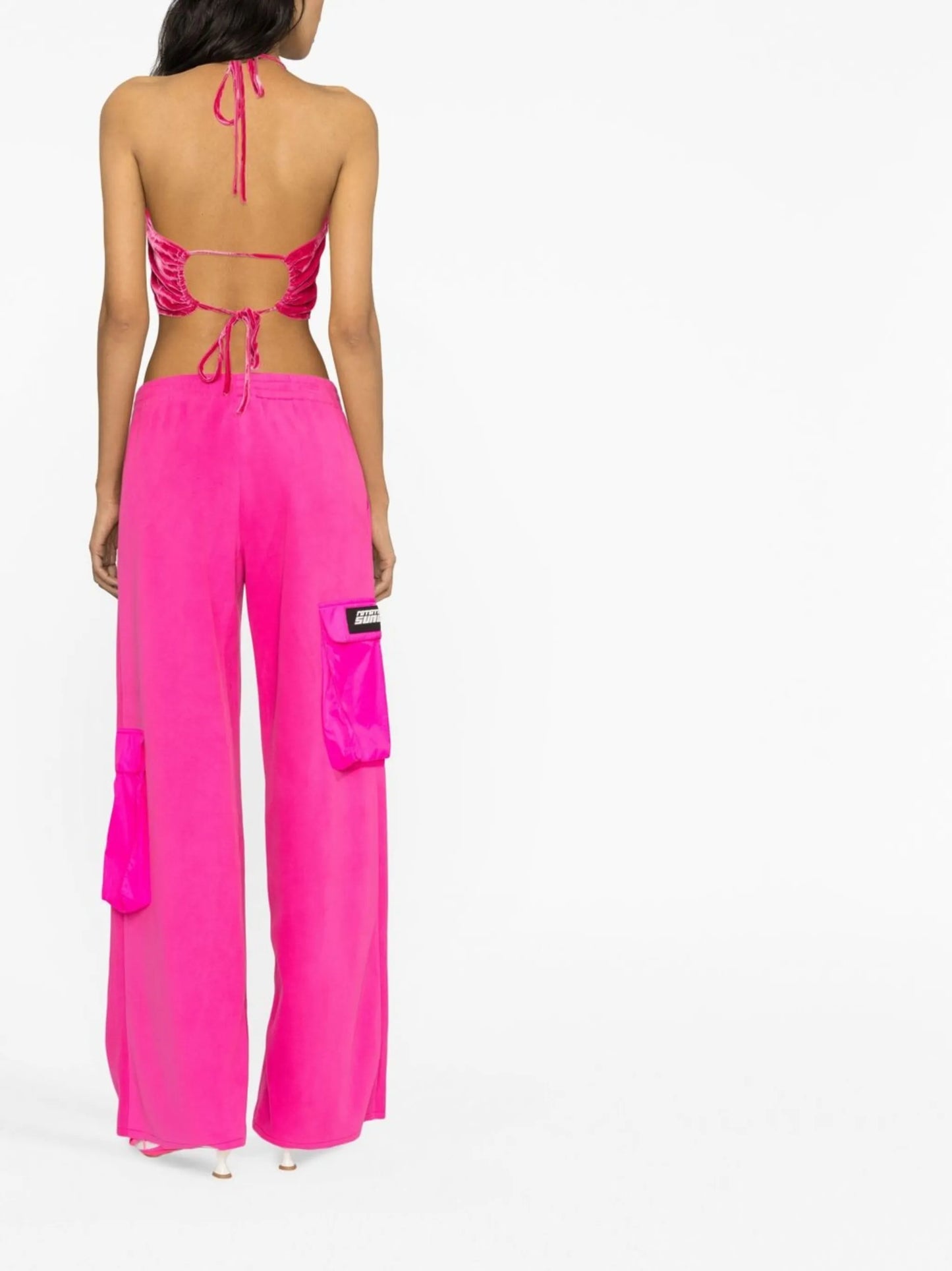 Tamsin velvet halterneck top