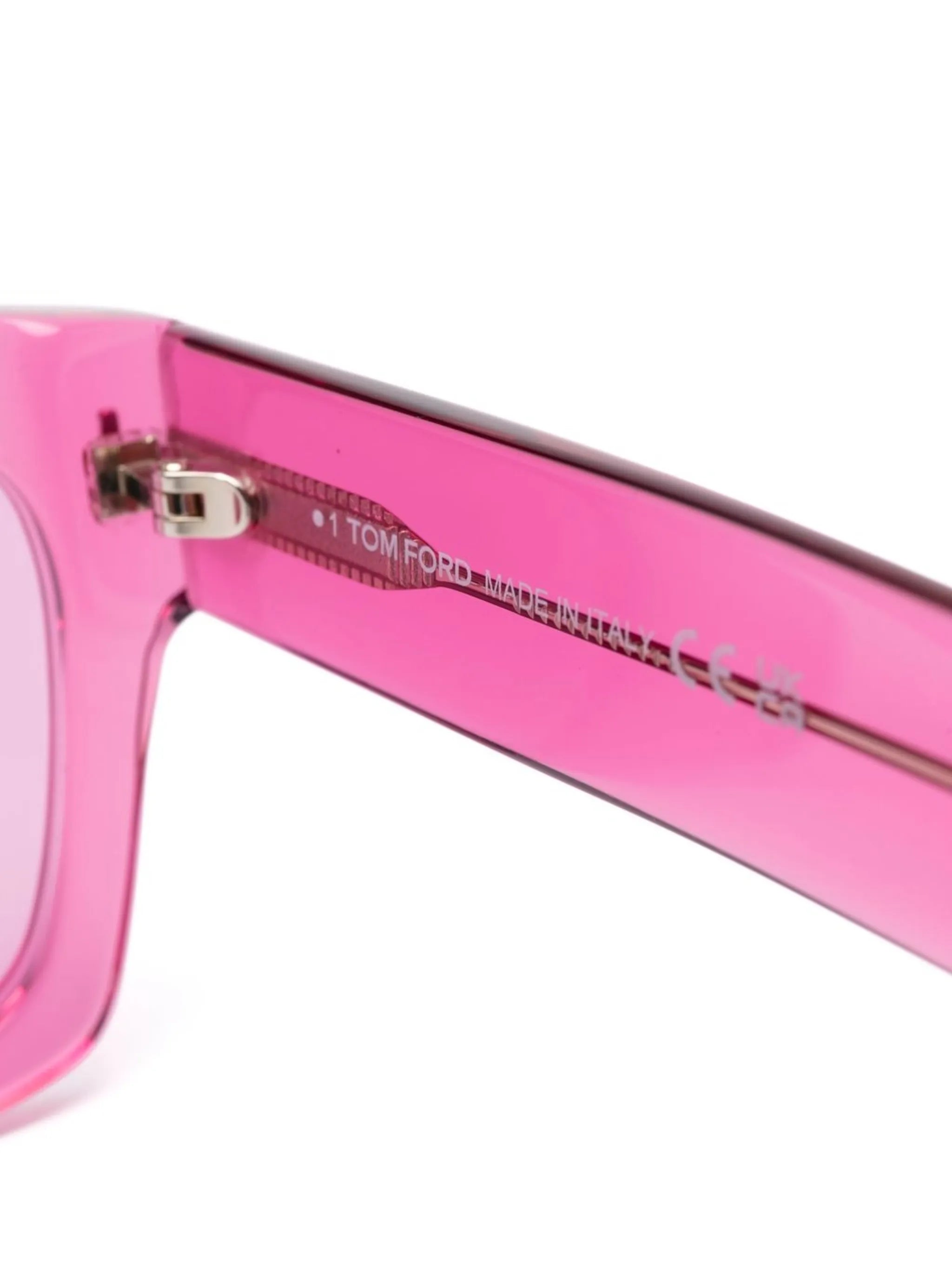 transparent square-frame sunglasses