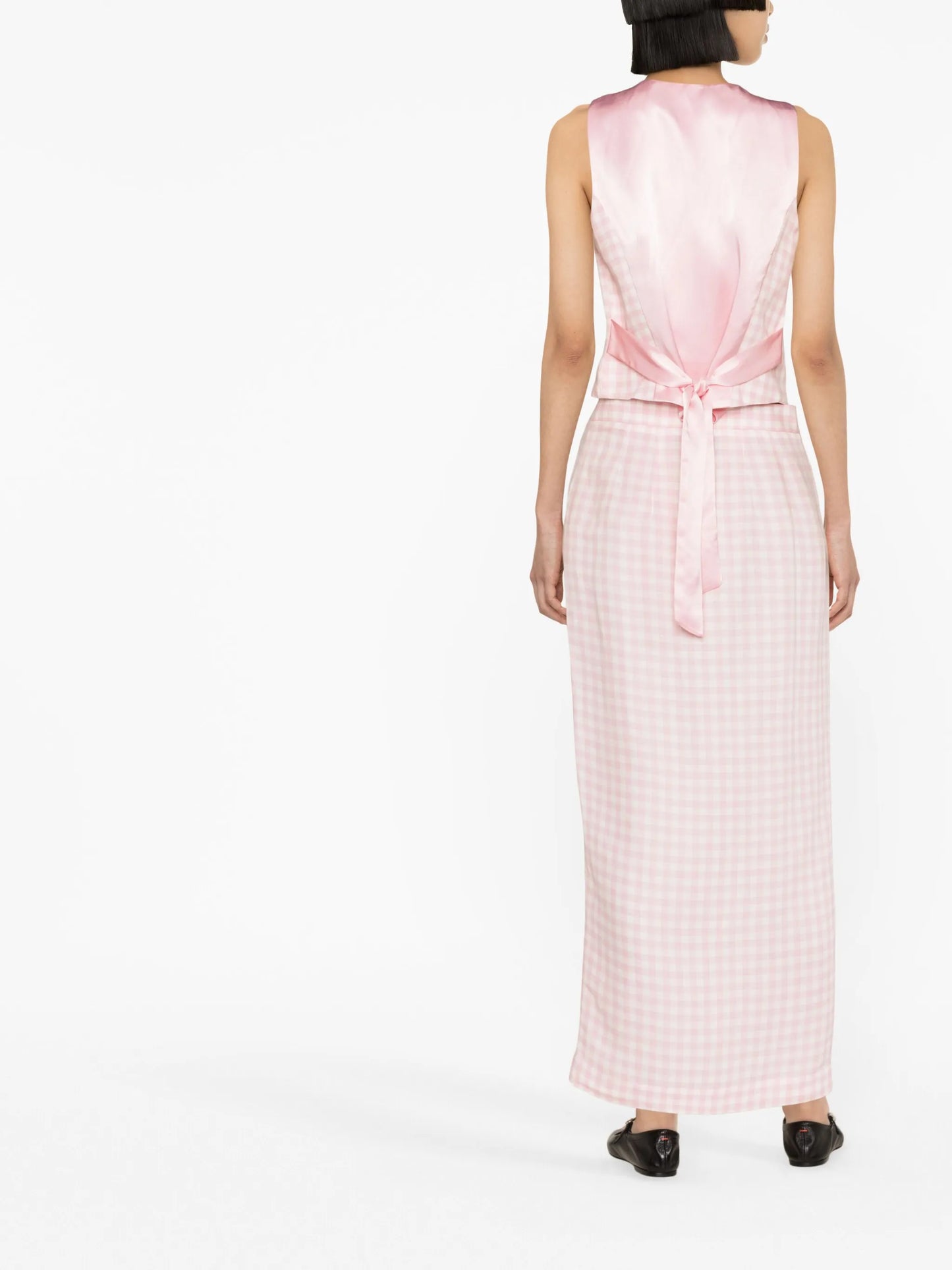 Lili gingham maxi skirt