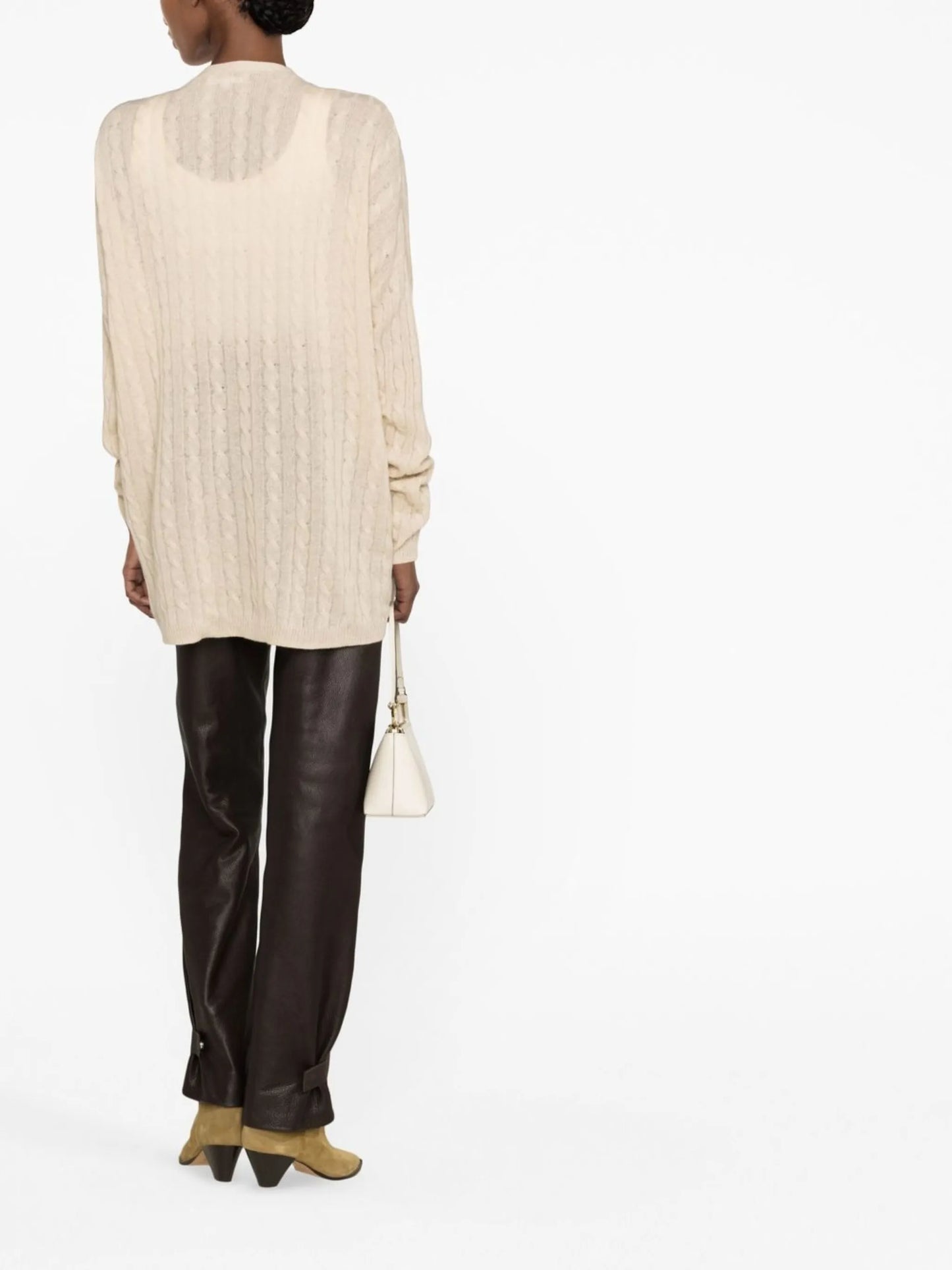 Giusta cable-knit cashmere cardigan