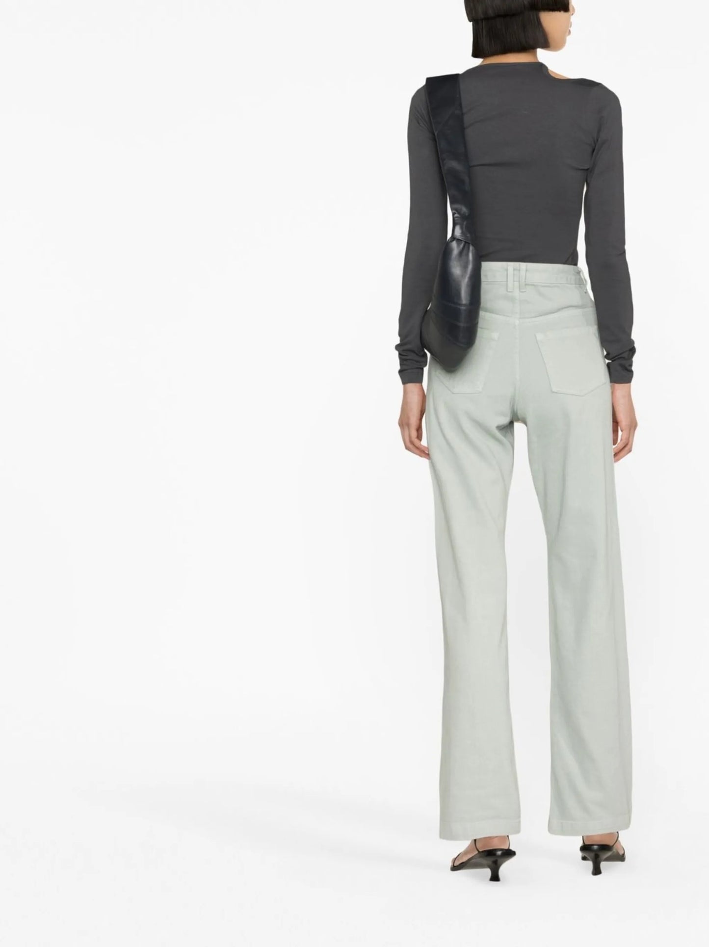 cut-out long-sleeve T-shirt