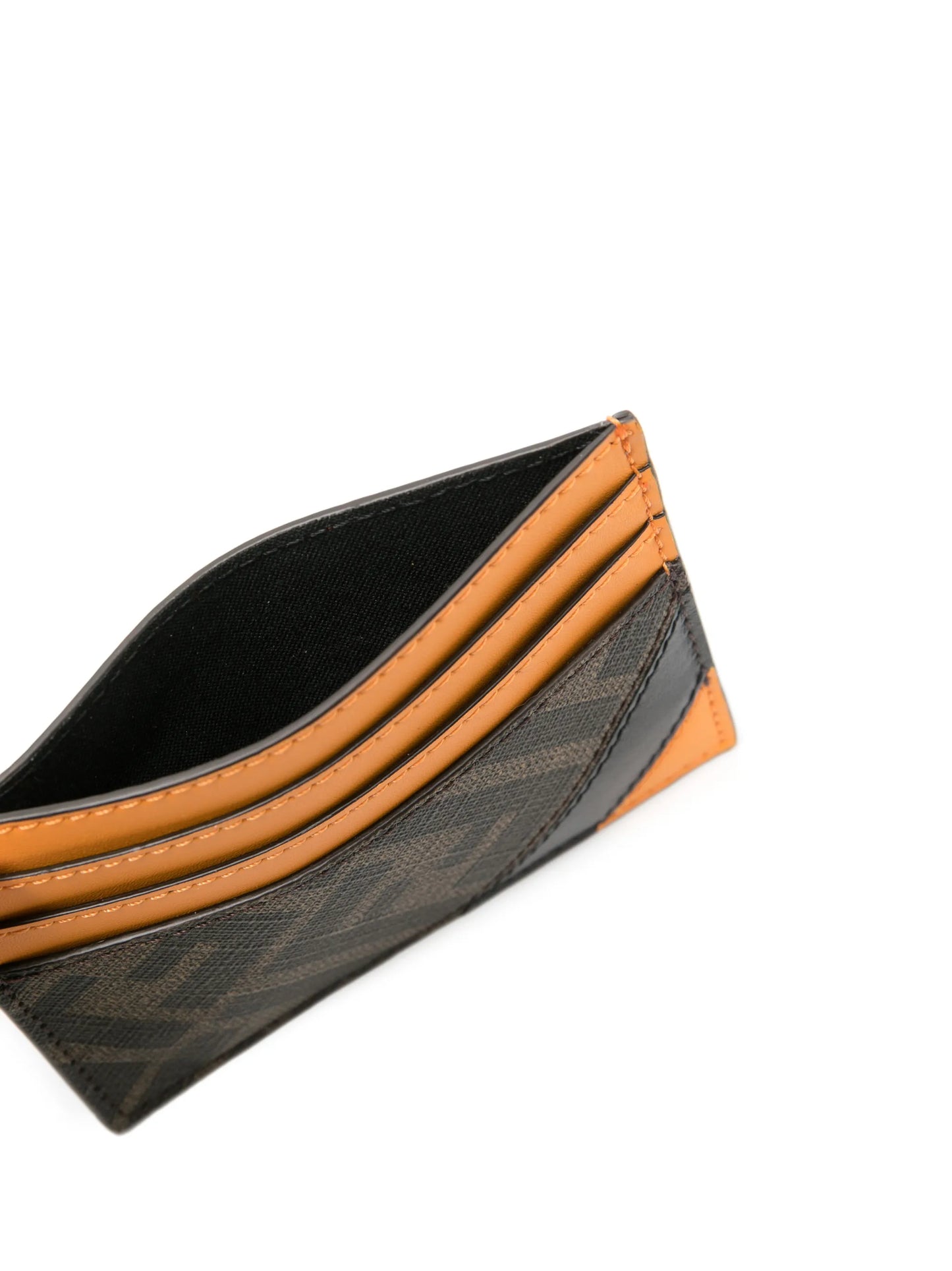 colour-block leather cardholder