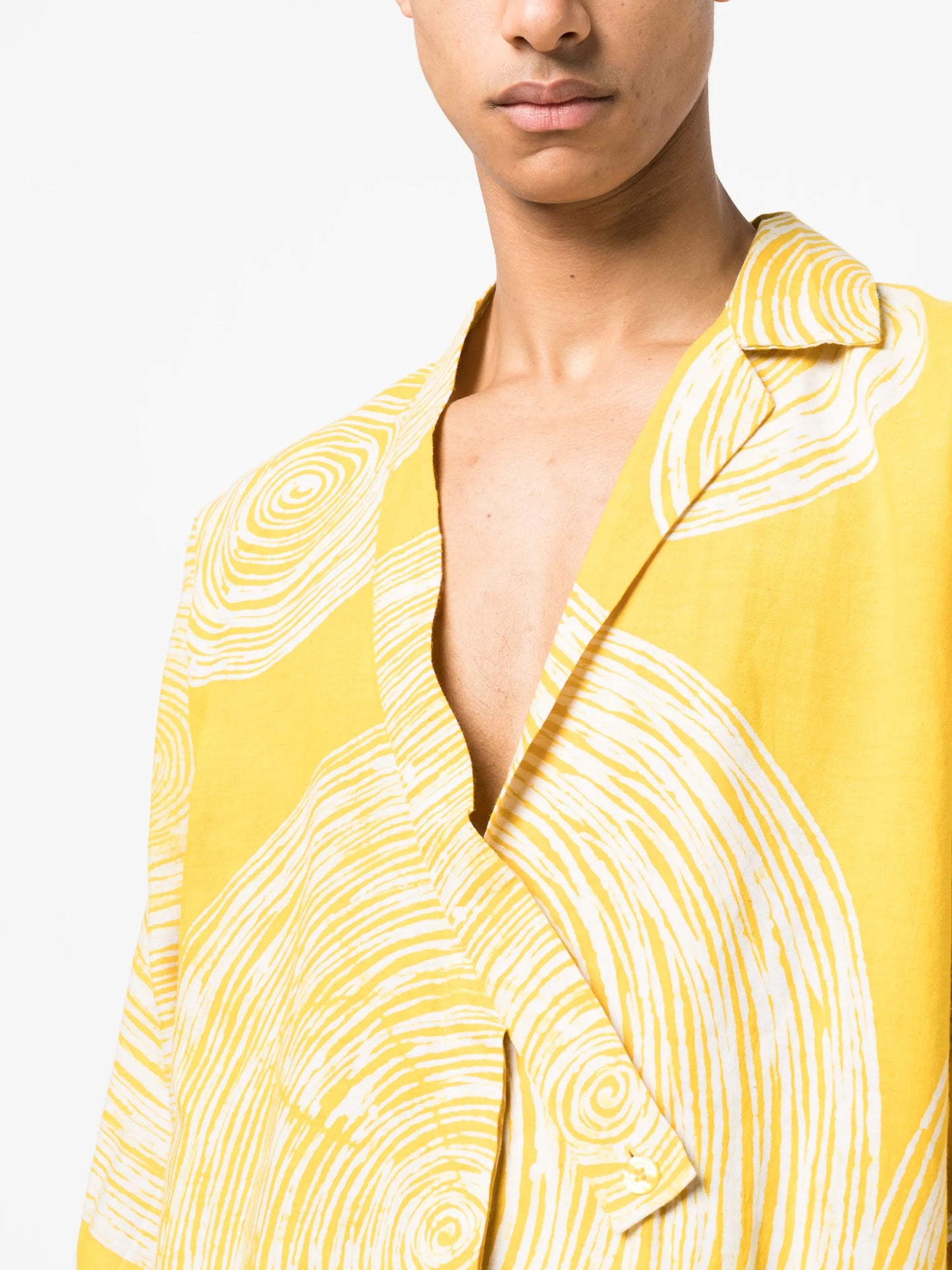 graphic-print long-sleeve shirt