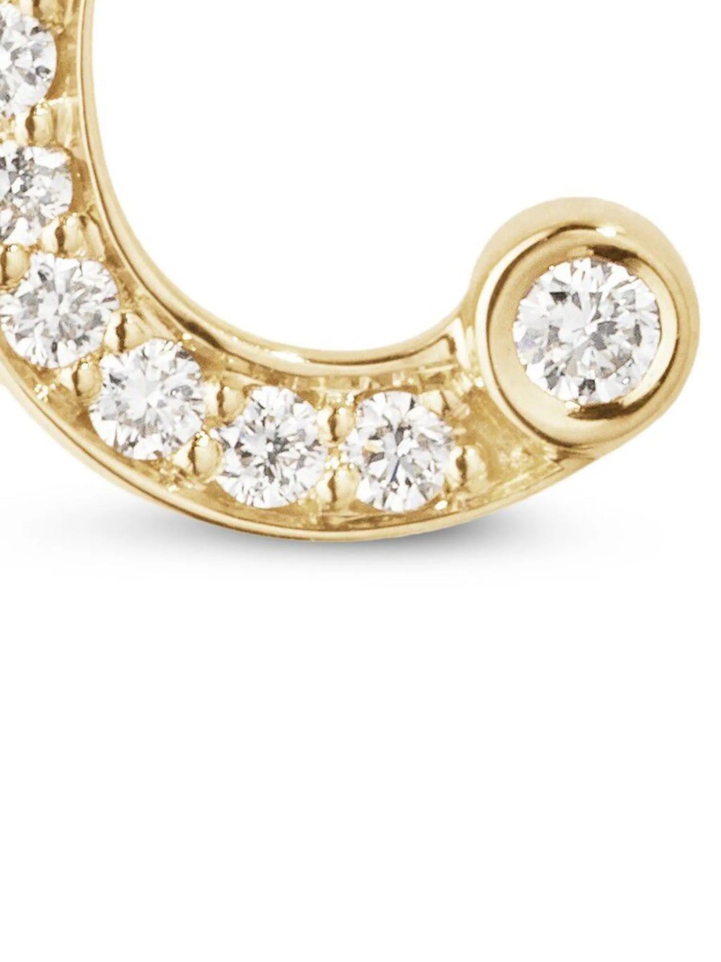 18kt yellow gold Petite C stud earring